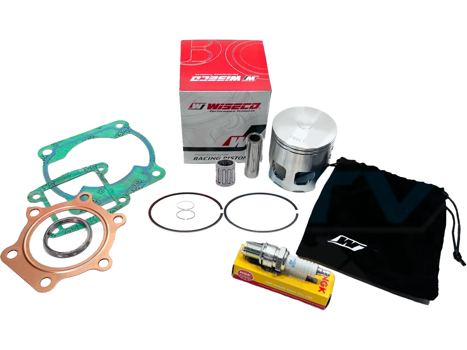 Yamaha Blaster YFS200 66.50mm Wiseco Pro Piston Top End Gaskets Kit Pin Bearing - Image 2