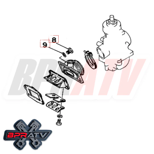 Yamaha Blaster YFS200 BPRATV Talon Titanium Reed Valves Bolts Bolt Kit Ti Washer - Image 5