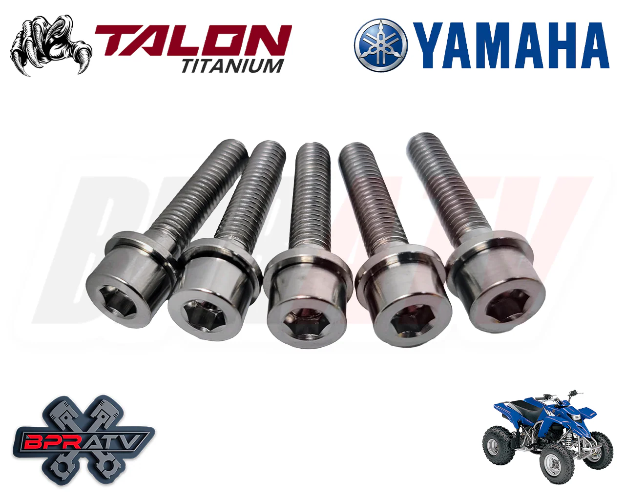Yamaha Blaster YFS200 BPRATV Titanium LEFT CRANKCASE Cover Bolts Bolt Kit Washer - Image 2