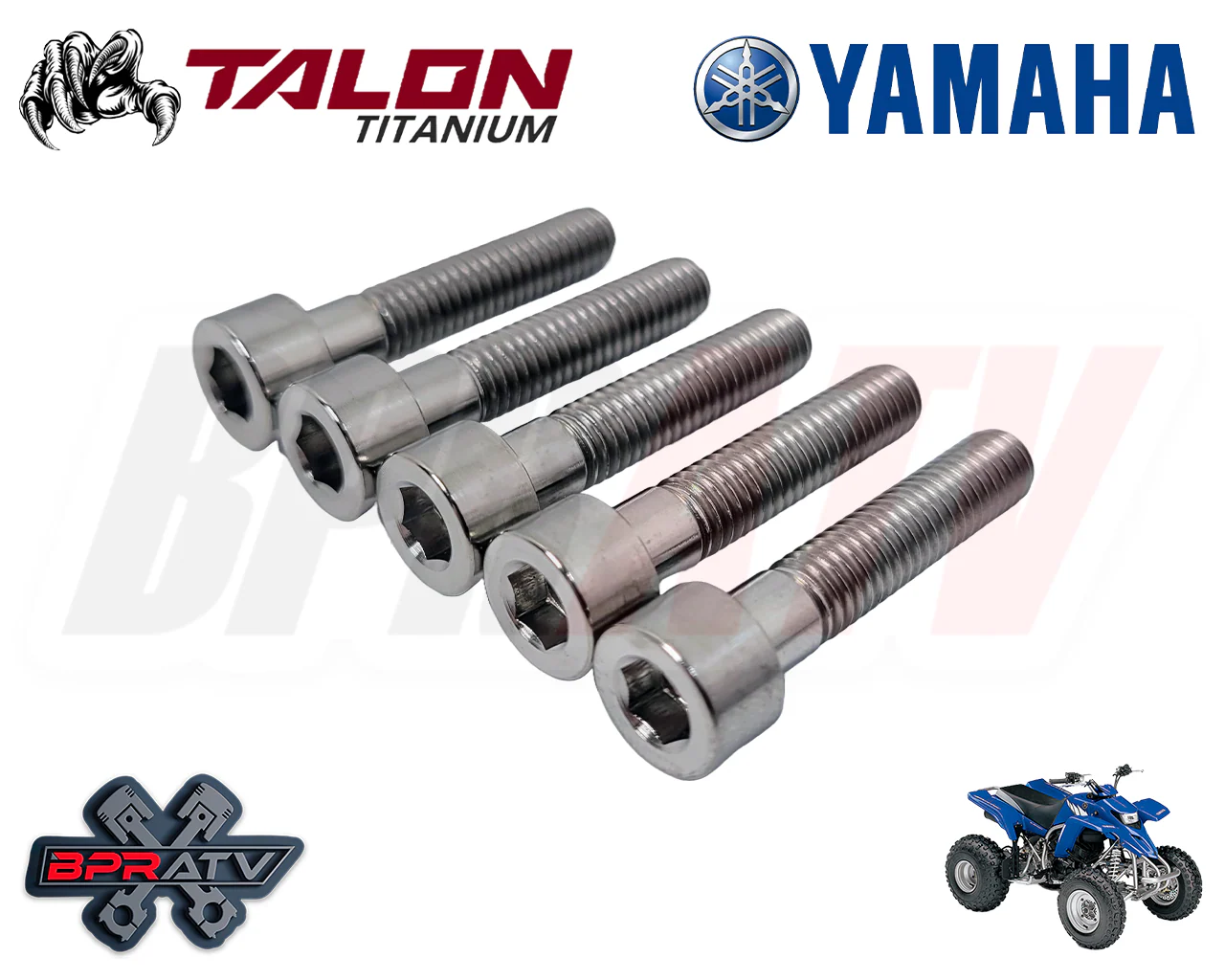 Yamaha Blaster YFS200 BPRATV Titanium LEFT CRANKCASE Cover Bolts Bolt Kit Washer - Image 4