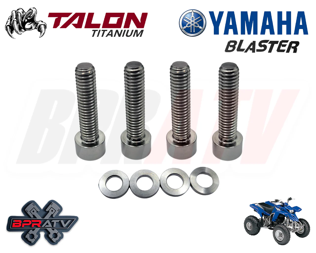 Yamaha Blaster YFS200 BPRATV Titanium LEFT CRANKCASE Cover Bolts Bolt Kit Washer - Image 6