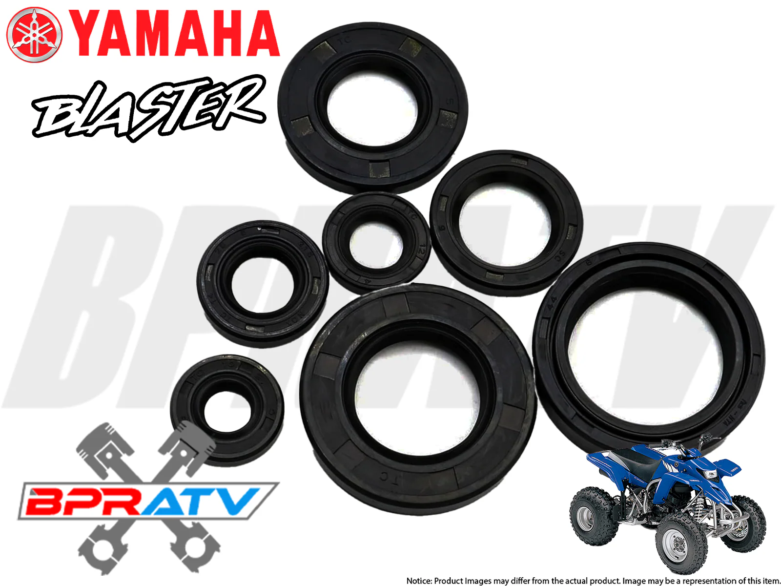 Yamaha Blaster YFS200 Main Crank Shaft Bearings Motor Engine Seal Kit 1988-2006 - Image 7