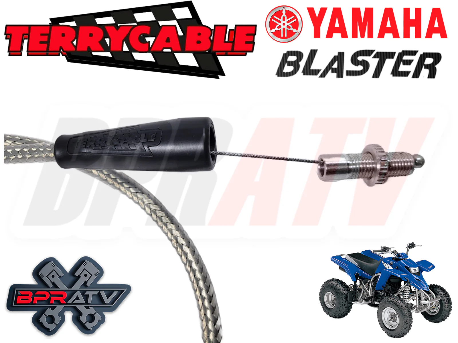 Yamaha Blaster YFS200 YFS 200 Thumb Throttle Cable TERRYCABLE Steel Braided PWK - Image 5