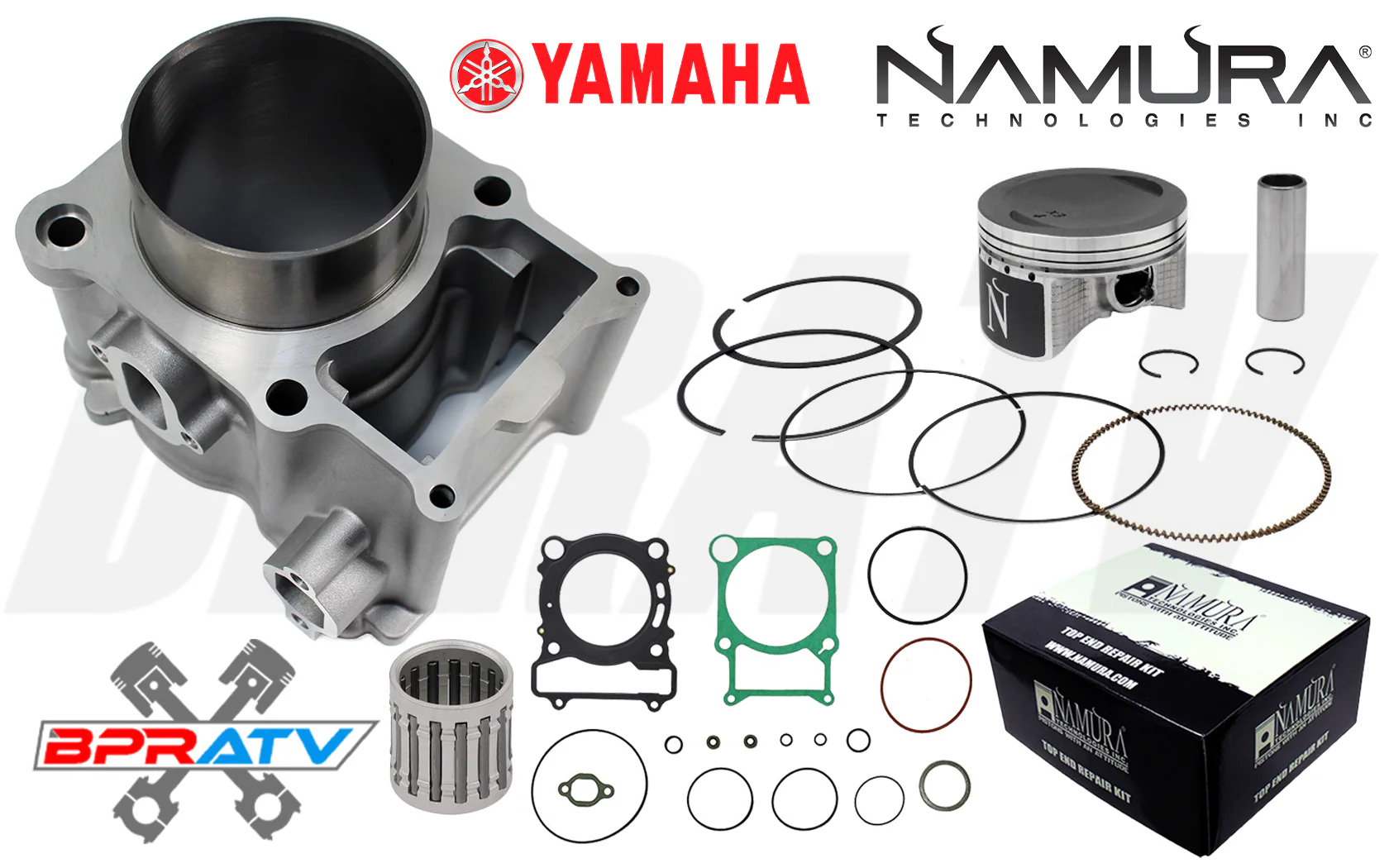 Yamaha Grizzly 400 OEM Stock Bore Cylinder Namura Piston Kit Gaskets Top End Kit - Image 4