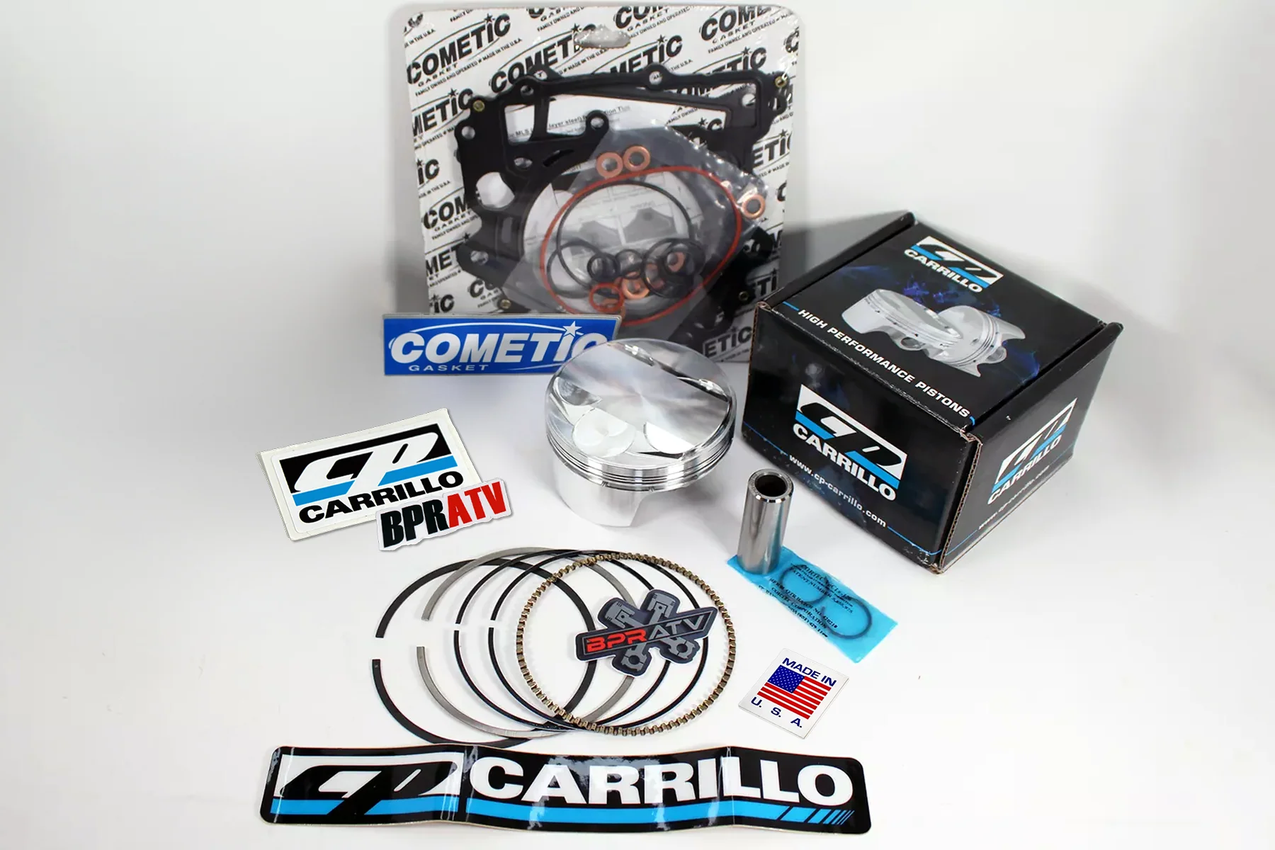 Yamaha Grizzly 660 102mm CP Carrillo Big Bore 11:1 686cc Piston Cometic Gaskets