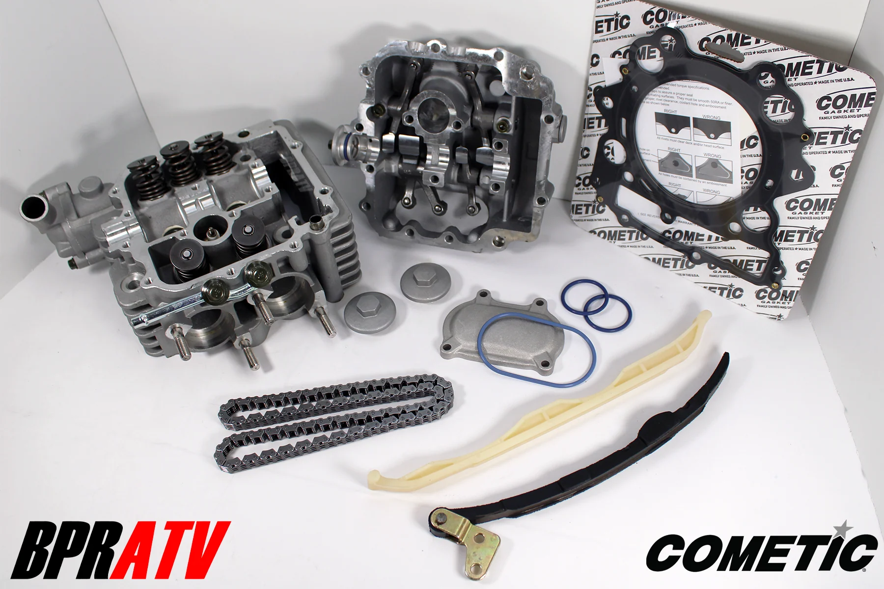 Yamaha Grizzly 660 Assembled Cylinder Head Cam Timing Chain Guide Cometic Gasket - Image 15