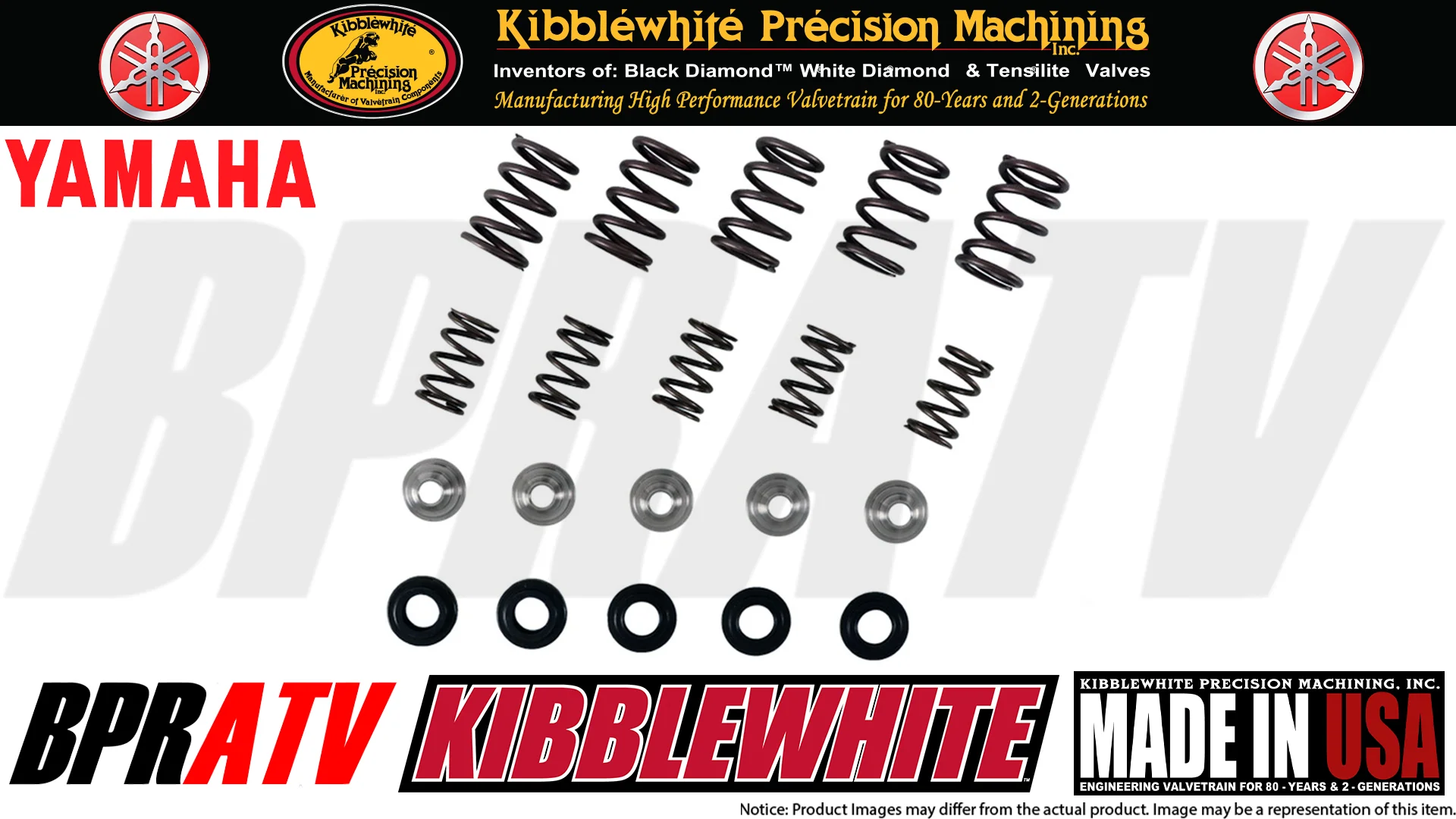 Yamaha Grizzly 660 Kibblewhite Cylinder Head Service Kit Valves Guide Spring Kit - Image 10