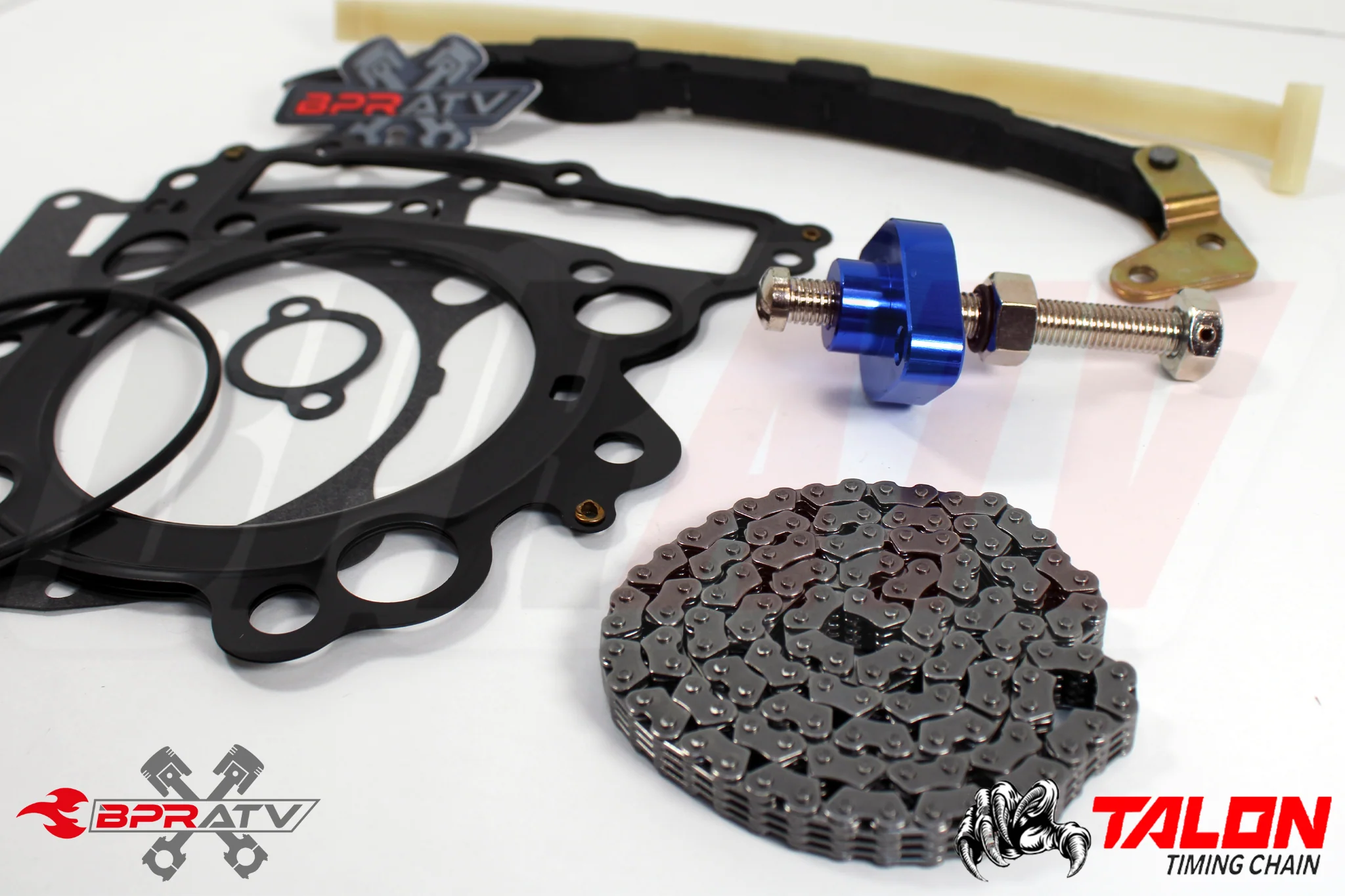 Yamaha Grizzly 660 Timing Stopper Guides BLUE Chain Tensioner Cam Chain Gaskets - Image 3