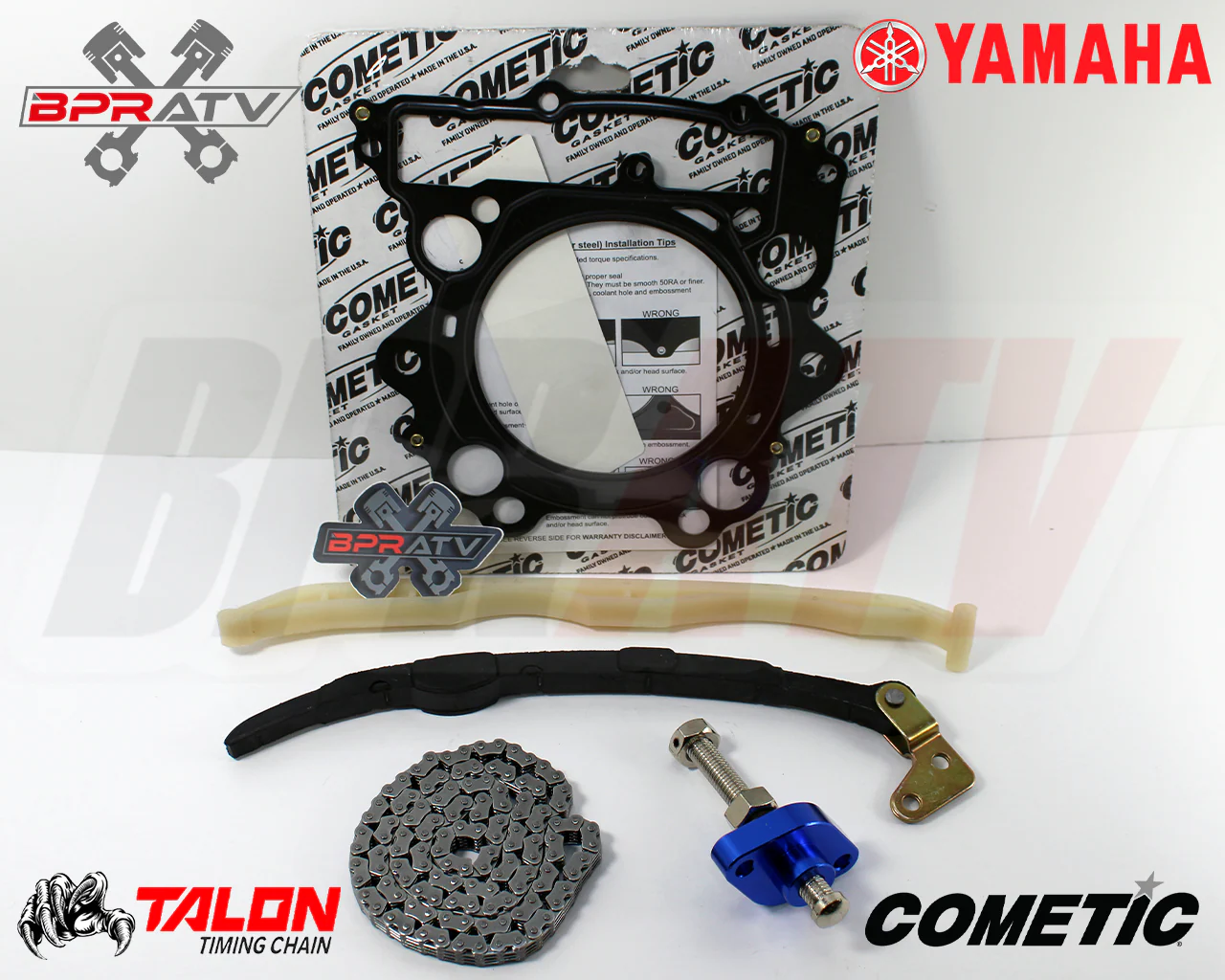Yamaha Grizzly 660 YFM660 Cam Timing Chain Guides Tensioner Kit & Cometic Gasket