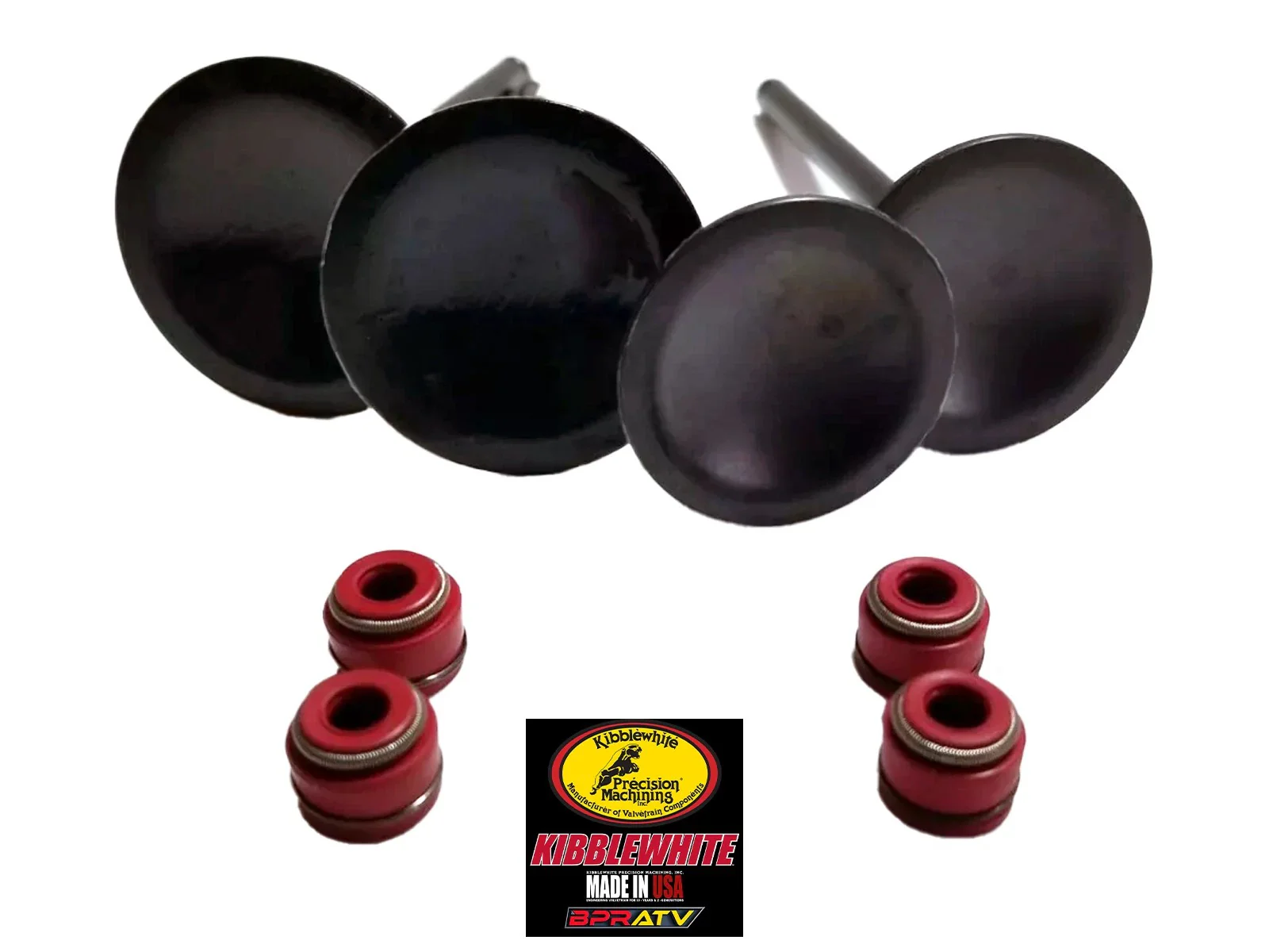 Yamaha Grizzly 700 OEM Replacement KIBBLEWHITE Intake Exhaust Valves & RED Seals - Image 11