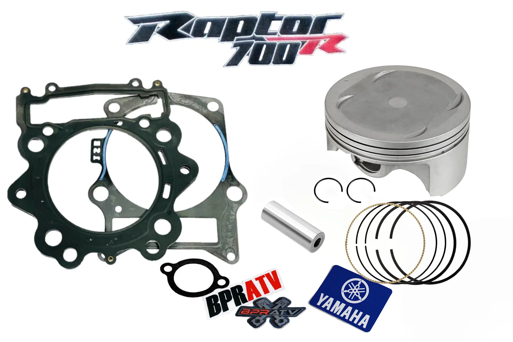 19+ Kodiak Grizzly 700 Stock Piston Ring Top End Gasket Yamaha Upper Rebuild Kit - Image 10