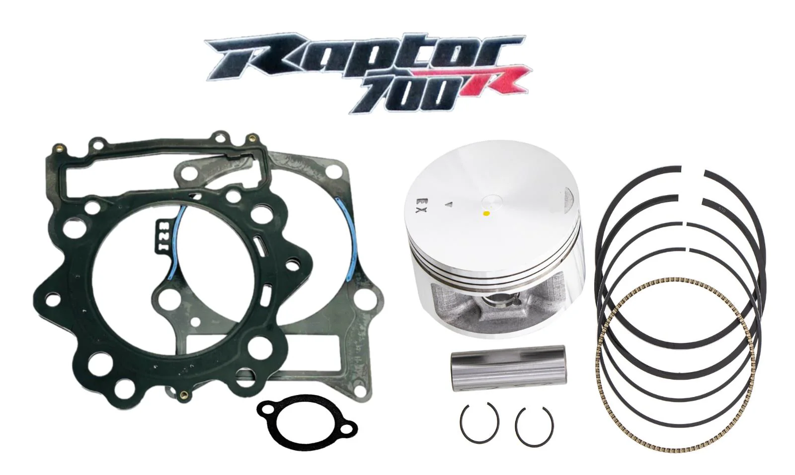 19+ Kodiak Grizzly 700 Stock Piston Ring Top End Gasket Yamaha Upper Rebuild Kit - Image 18