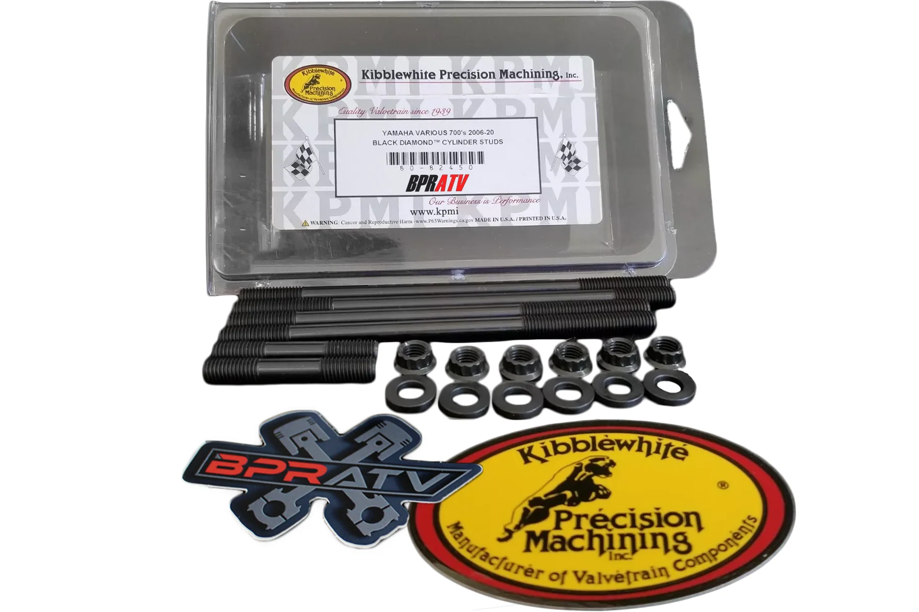 Yamaha Kodiak 700 Kibblewhite Cylinder Head Studs KPMI 80-82450 Head Bolts Stud - Image 2