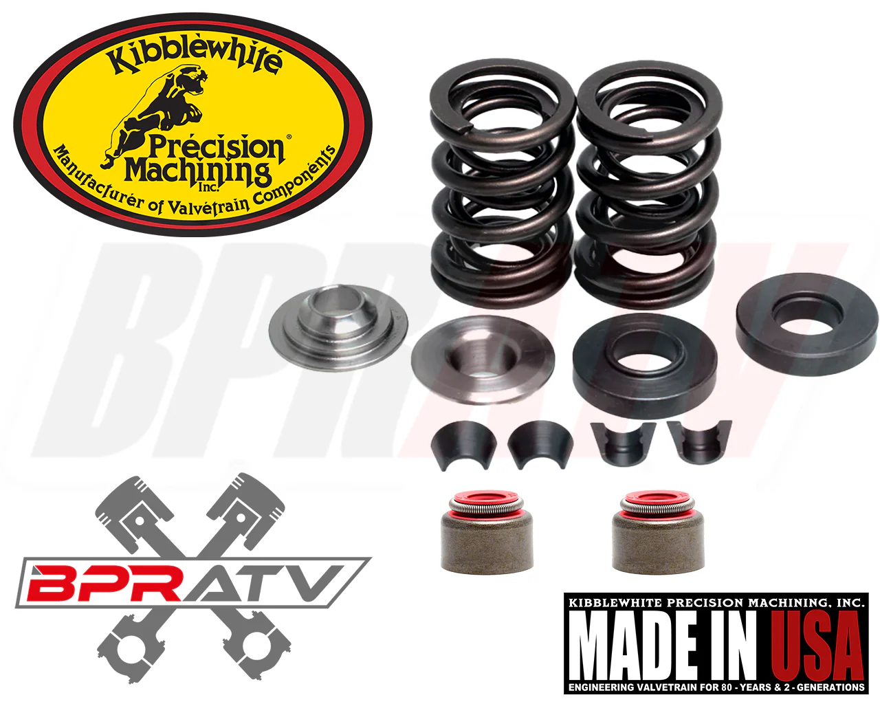 Yamaha Raptor 250 YFM250R YFM 250R Kibblewhite Titanium Valves Springs Seals Kit - Image 2