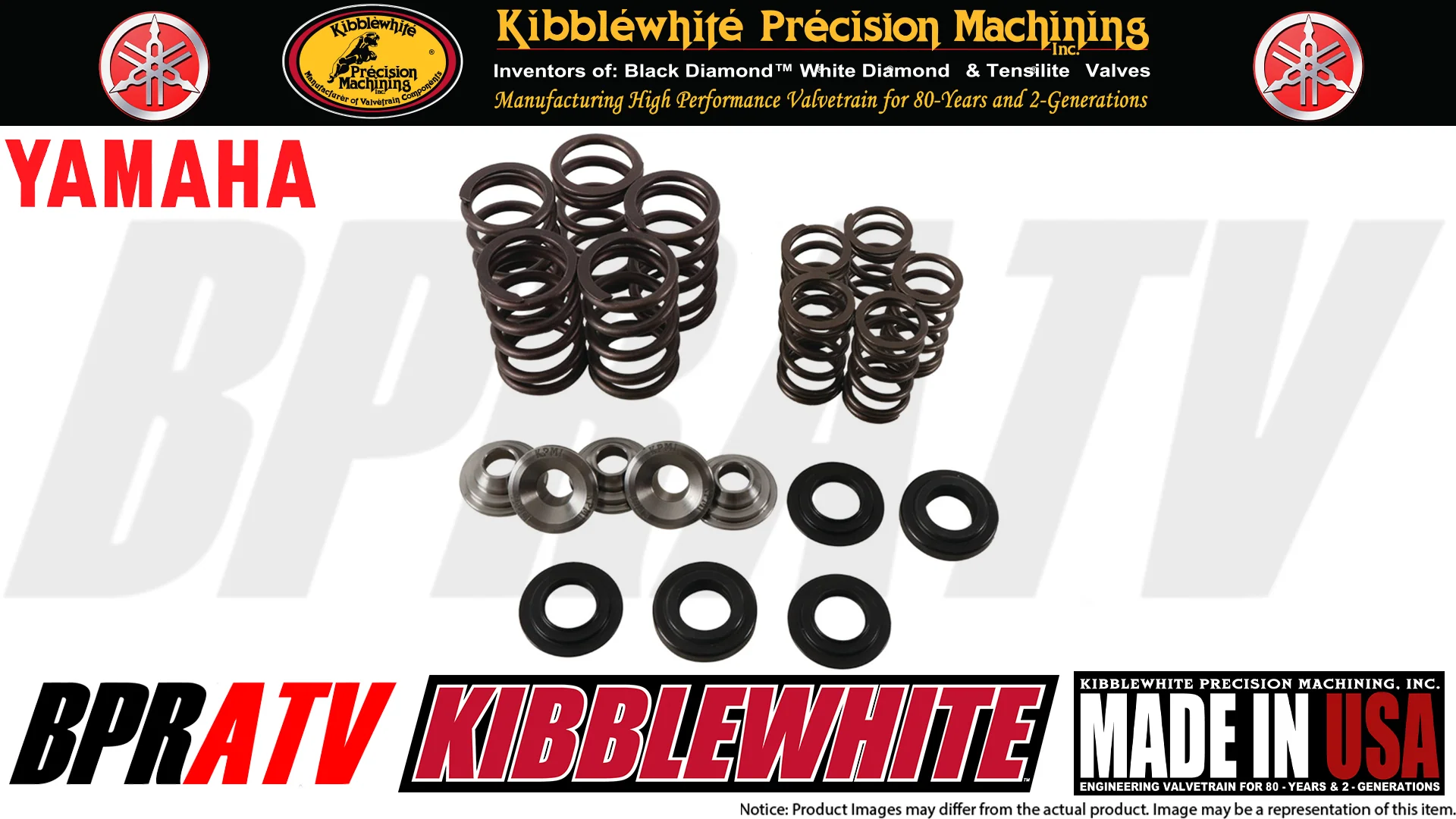 Yamaha Raptor 660 Kibblewhite Cylinder Head Service Kit Valves Guide Springs Set - Image 5