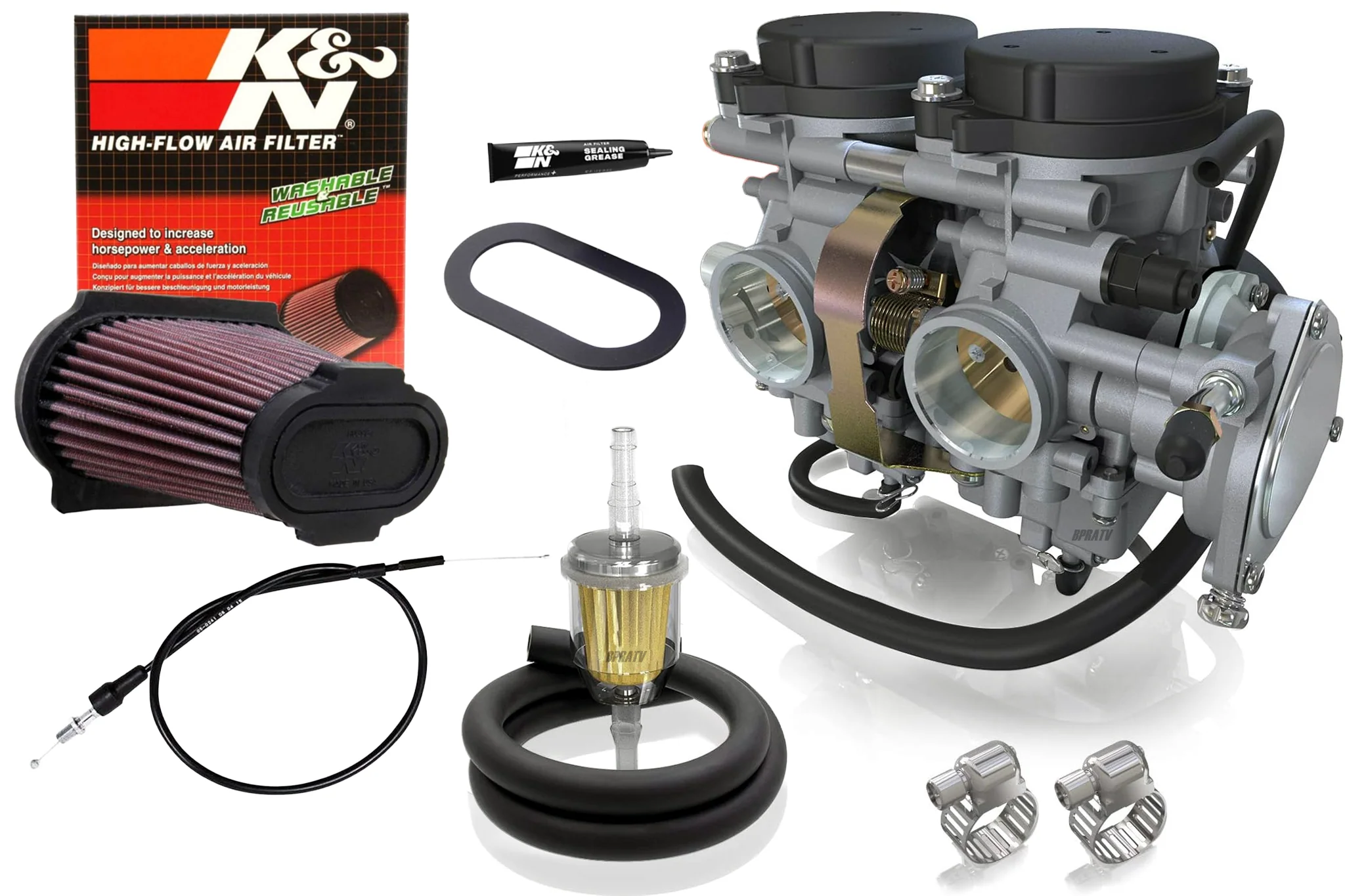 Yamaha Raptor 660 R Complete Carb Kit Aftermarket Performance Upgrade Carburetor - Image 2