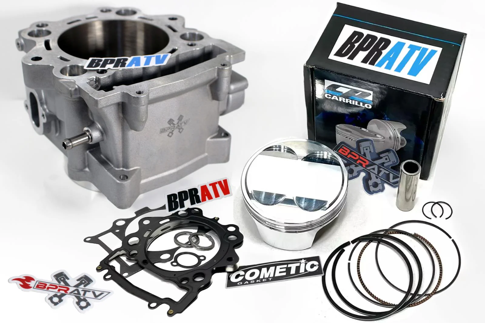 Yamaha Raptor 700 105 mm Big Bore Cylinder CP Piston Cometic Top End Rebuild Kit - Image 5