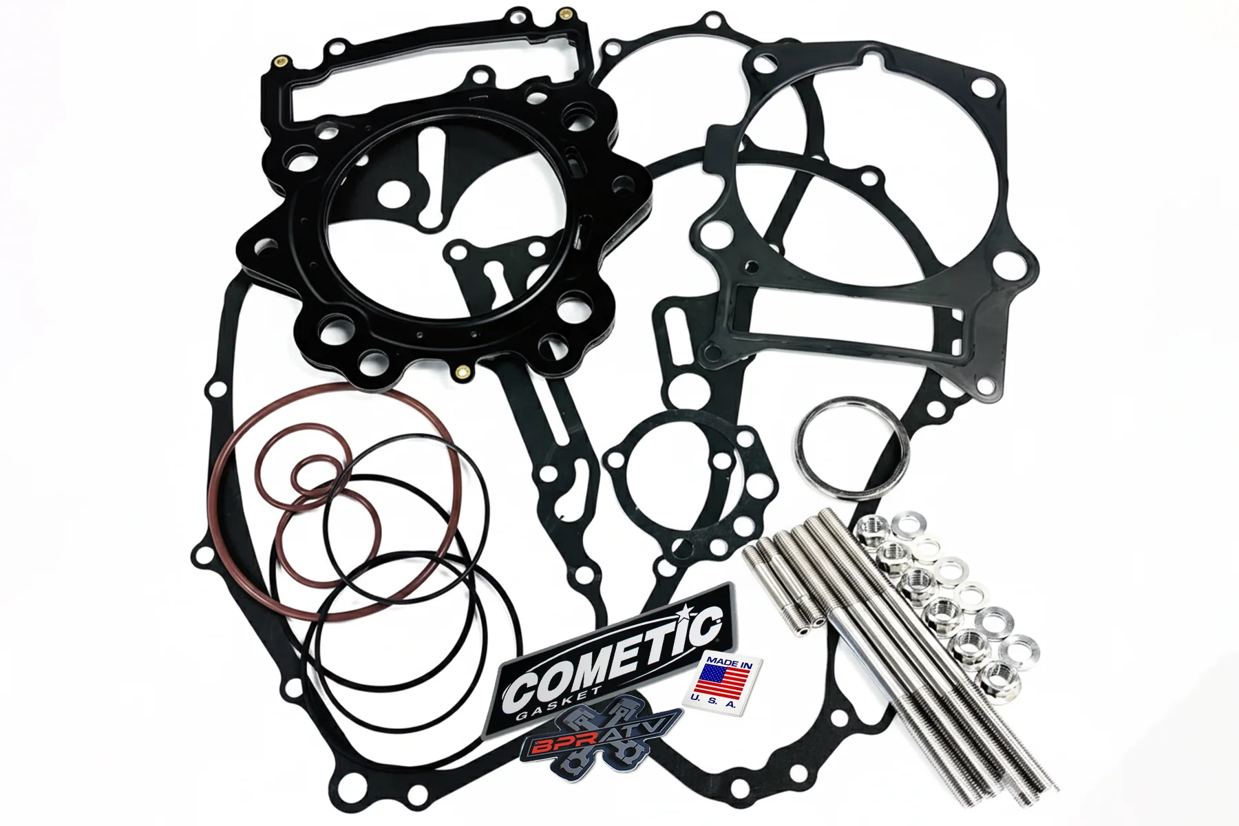 Yamaha Raptor 700 700R Titanium Head Stud Kit Stock Cometic Gasket Set All Years - Image 14