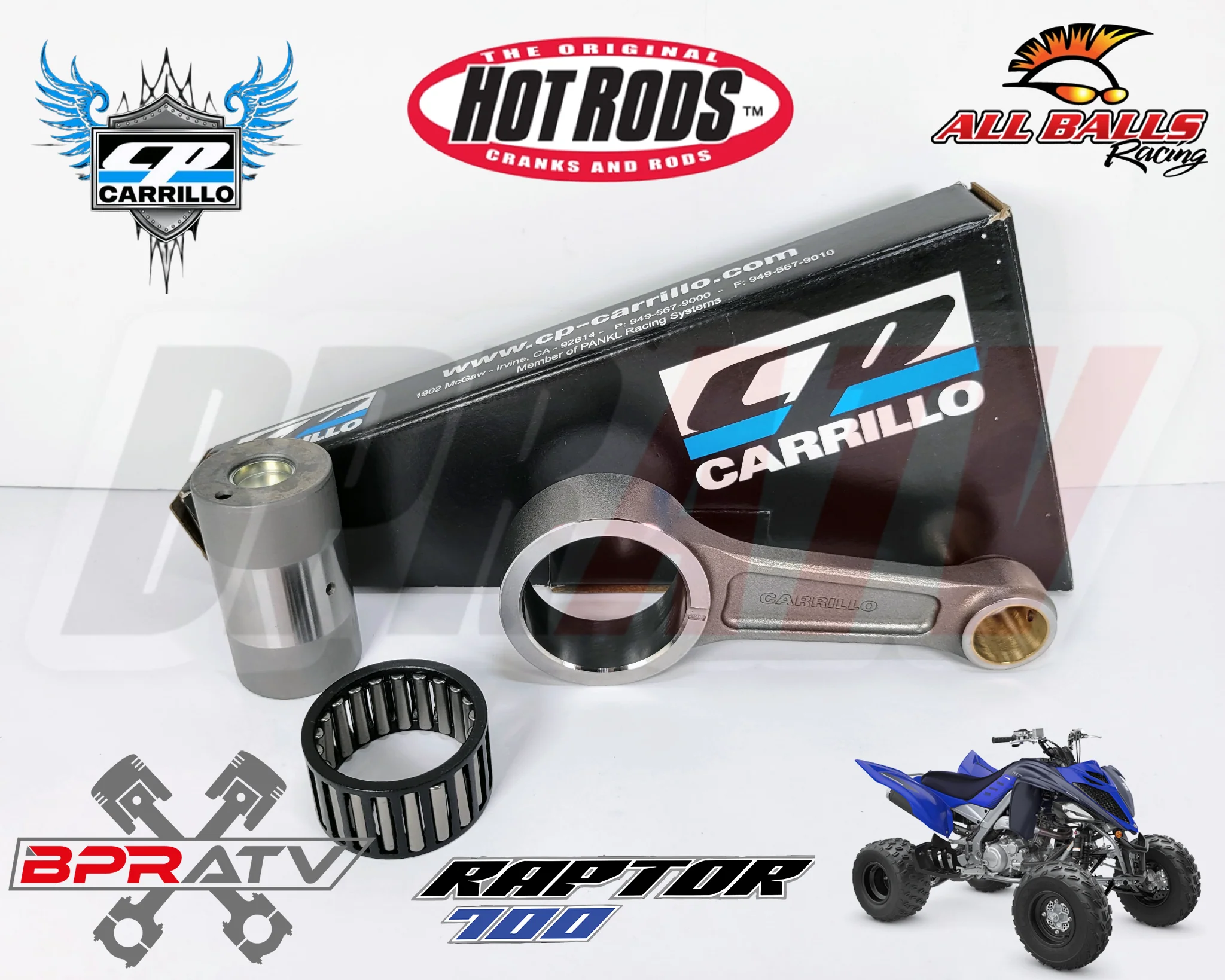 Yamaha Raptor 700 CP Carrillo Heavy Duty STROKER Piston Crank Rod Pin & Bearing