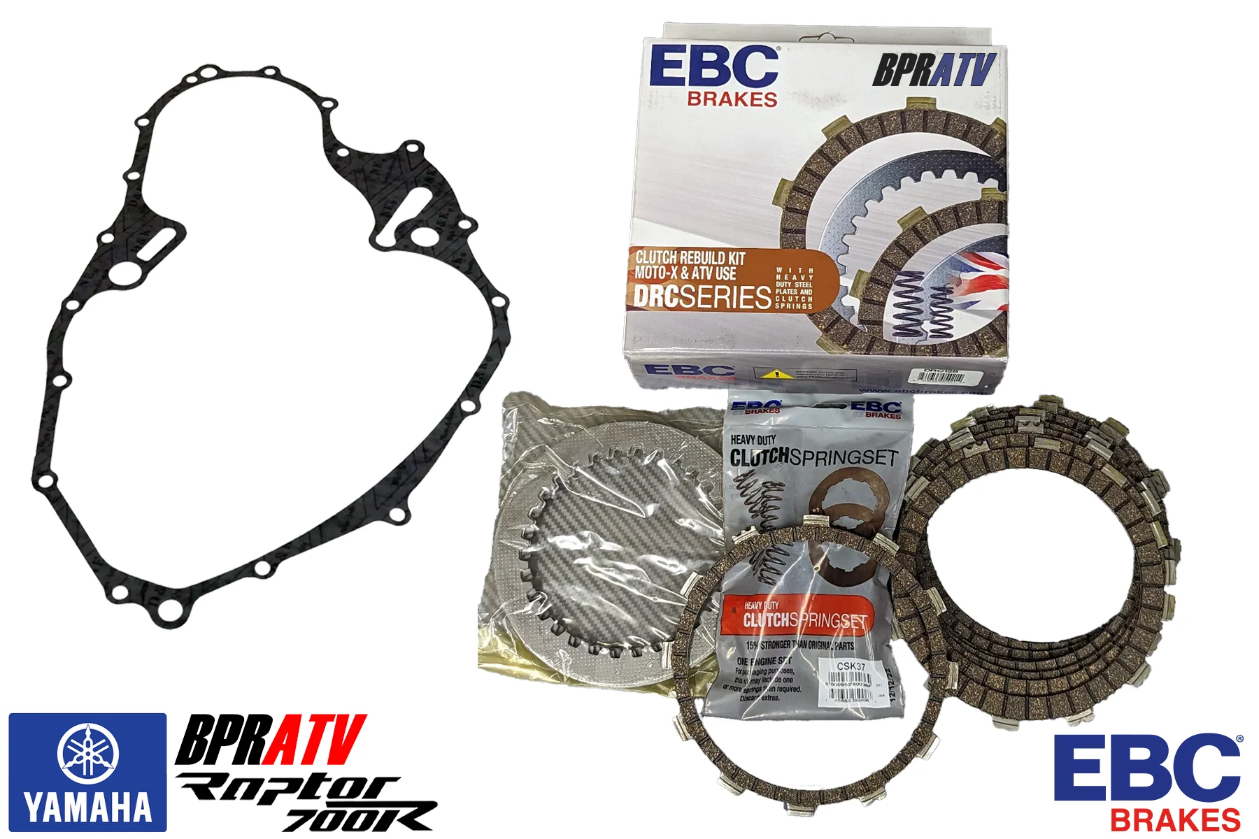 Yamaha Raptor 700 EBC DRC Series DIRT RACER Heavy Duty Clutch Rebuild Kit Gasket - Image 2