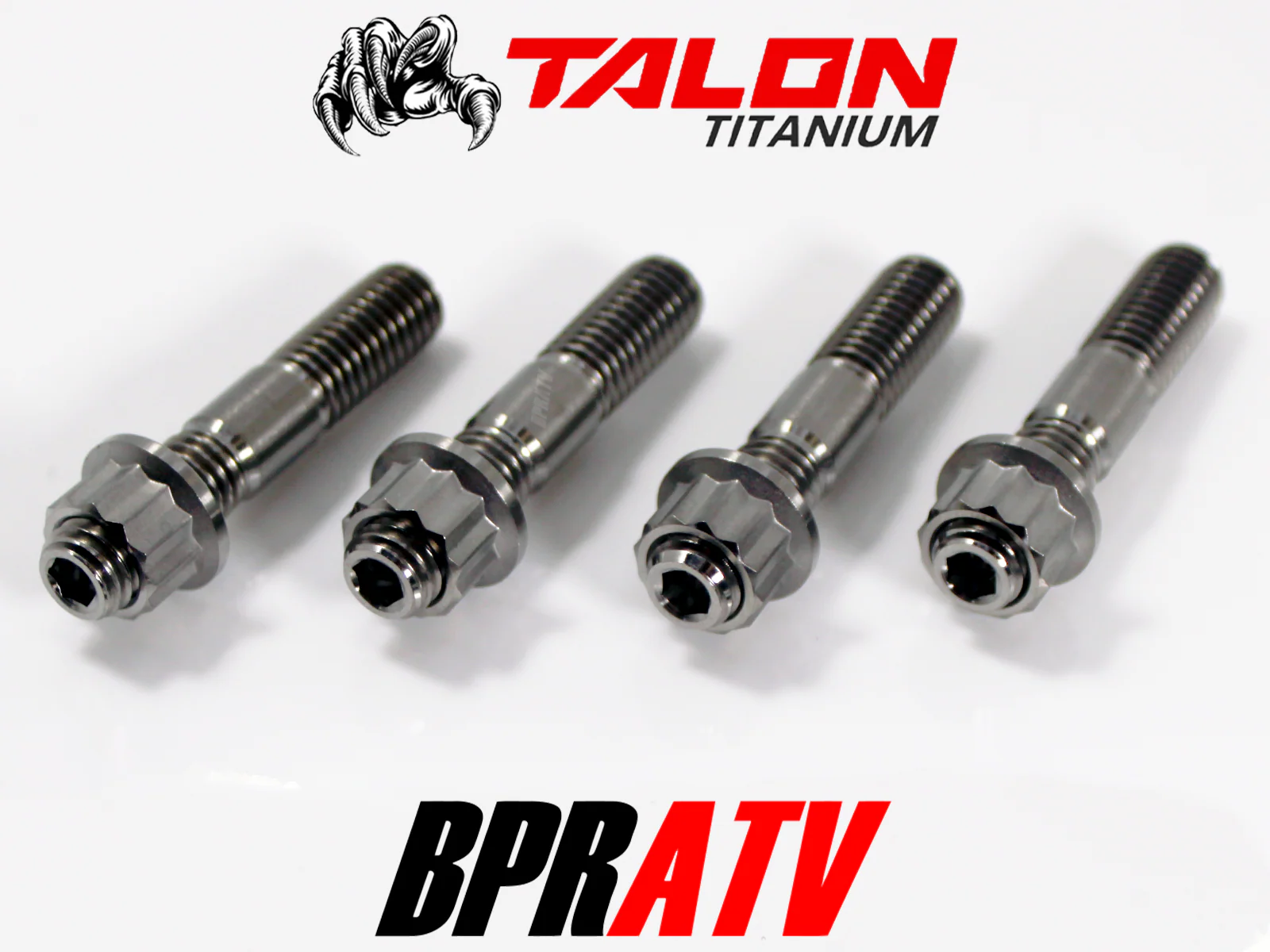 Yamaha Raptor 700 Heavy Duty Head Pipe Exhaust Studs TITANIUM Stud 12 Pt Nut Kit - Image 3