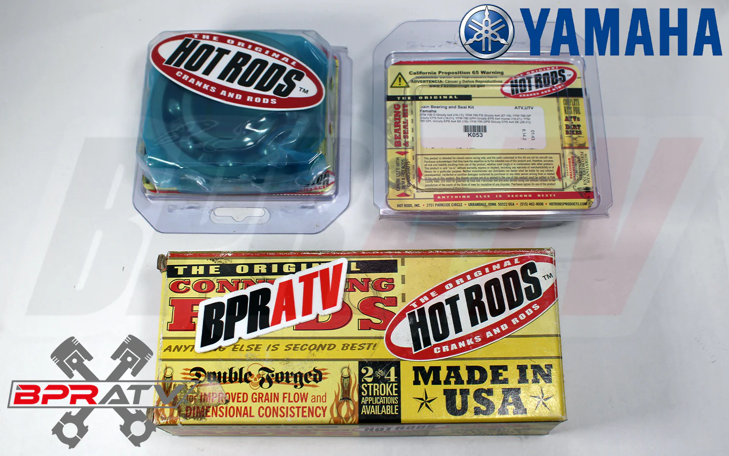 Yamaha Raptor 700 Hot Rods STD Crank with Hot Rods Main Crank Bearings 4078 K053 - Image 13