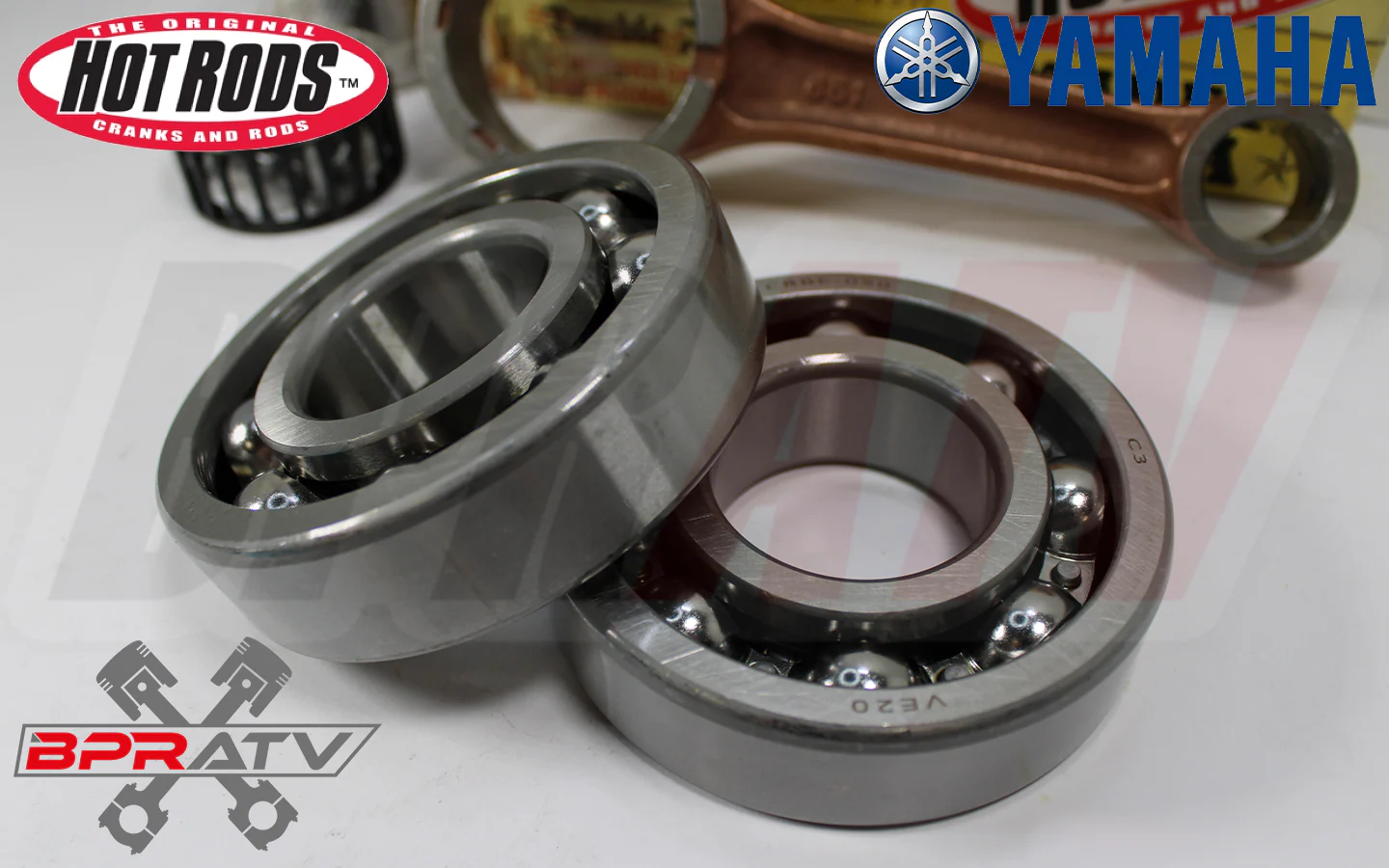Yamaha Raptor 700 Hot Rods STD Crank with Hot Rods Main Crank Bearings 4078 K053 - Image 17