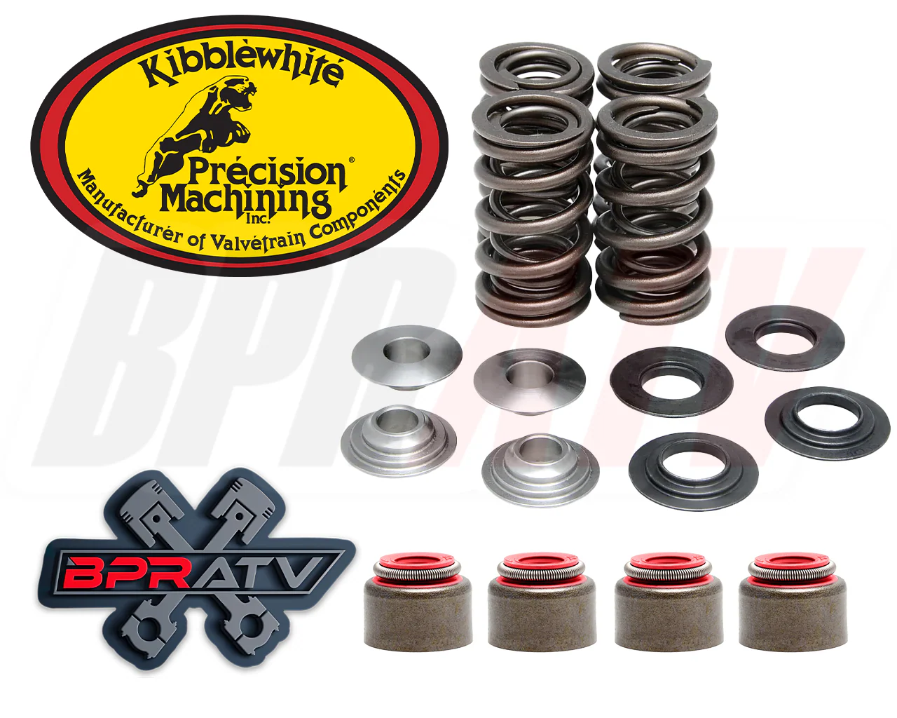 Yamaha Raptor 700 Kibblewhite +1mm Intake Exhaust Valves Springs Seals Head Kit - Image 14