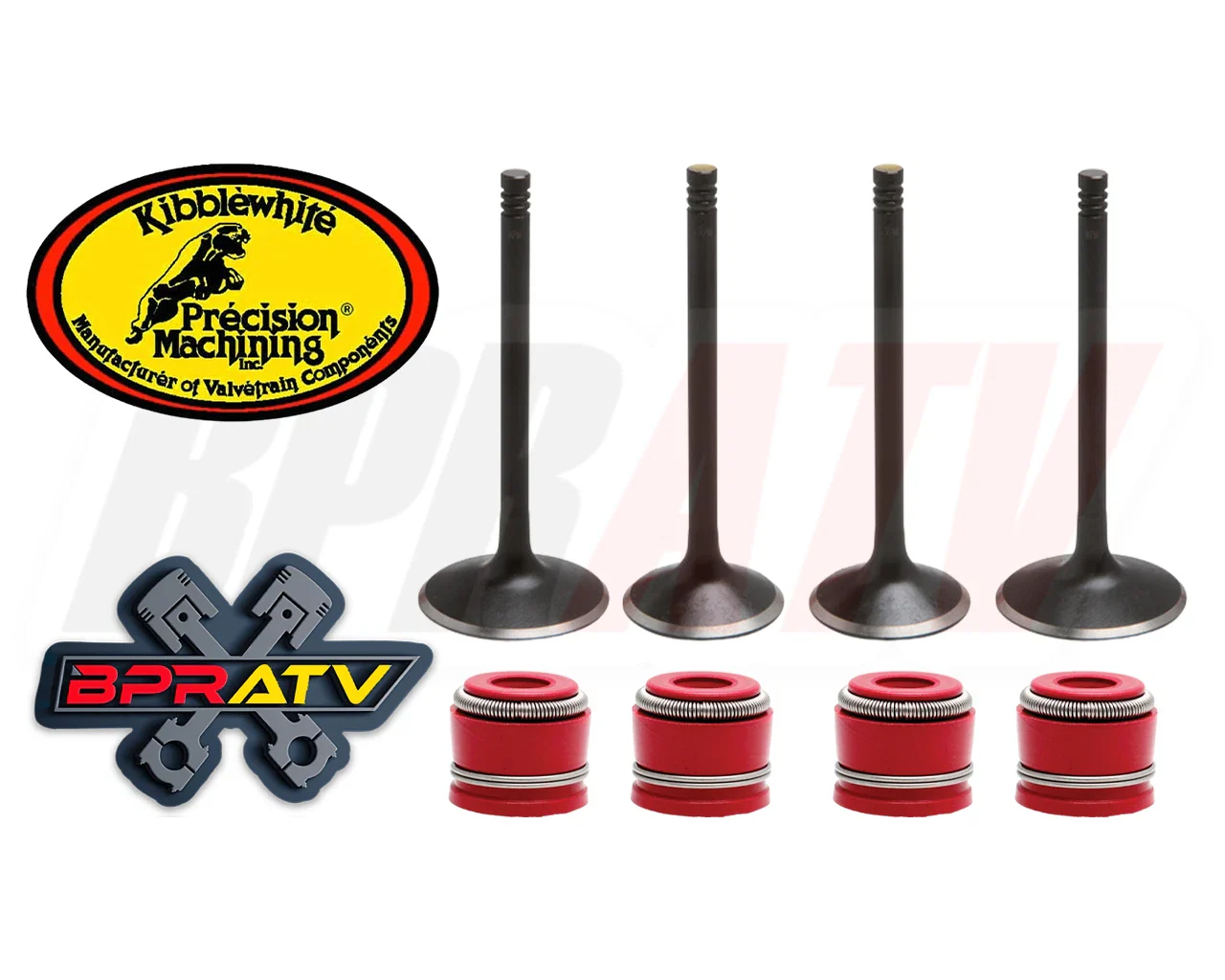 Yamaha Raptor 700 OEM Replacement KIBBLEWHITE Intake Exhaust Valves KP RED Seals - Image 12