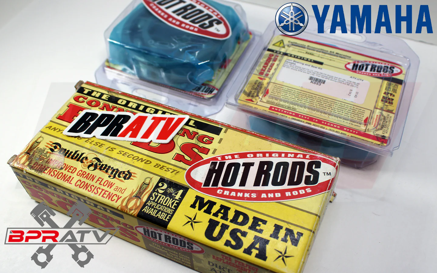 Yamaha Raptor 700 YFM700R Hot Rods +5mm Crankshaft Rod & Main Crank Bearing Kit - Image 14