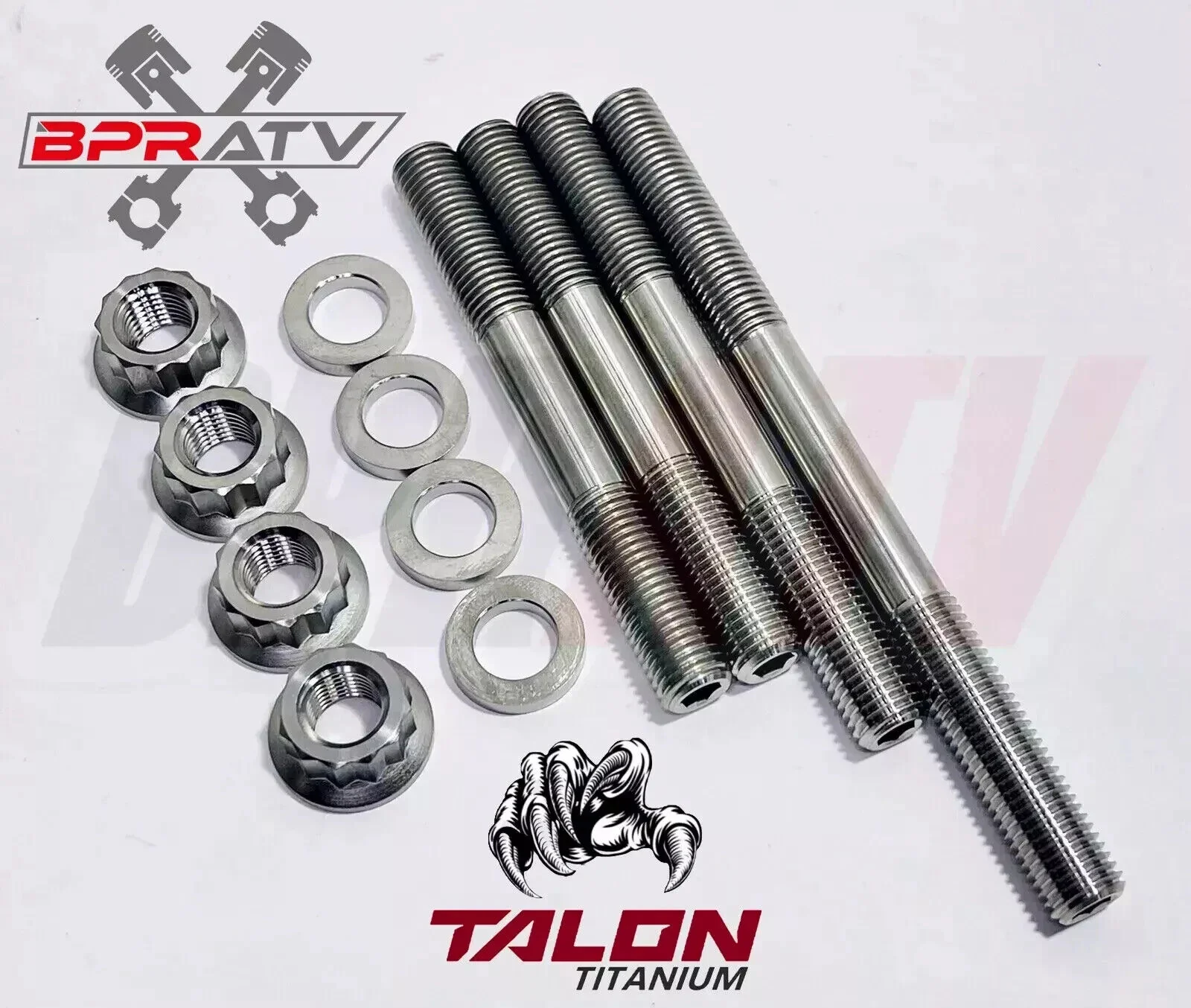 Yamaha Raptor 700R Cylinder Head Studs Kit TITANIUM Cylinder To Crankcase Bolts - Image 13