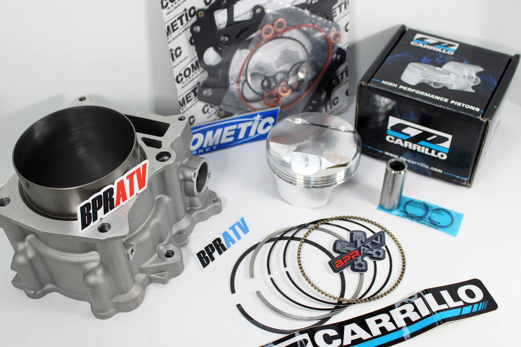 Yamaha Raptor Rhino Grizzly 660 102m 11:1 CP Piston Cylinder Top End Rebuild Kit - Image 3