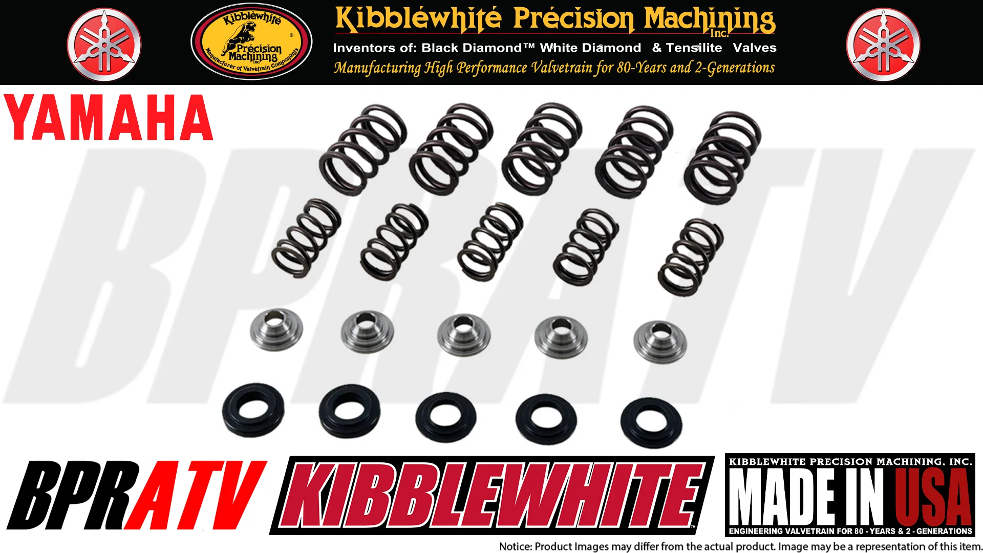 Yamaha Rhino 660 Kibblewhite Cylinder Head Service Kit Valves Guides Springs Set - Image 7