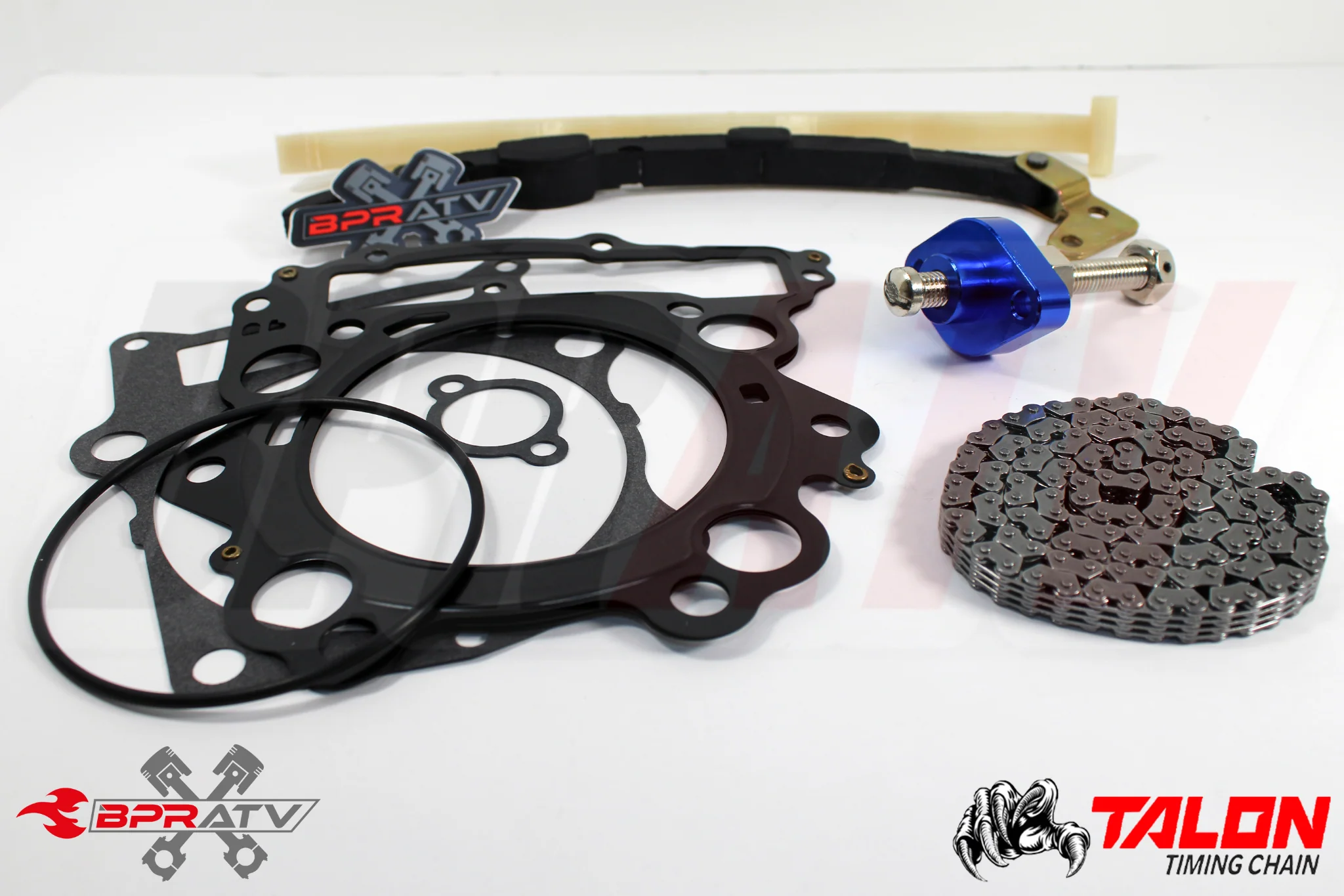 Yamaha Rhino 660 YXR660 Cam Timing Chain Guides BLUE Tensioner Kit & Top Gaskets - Image 2