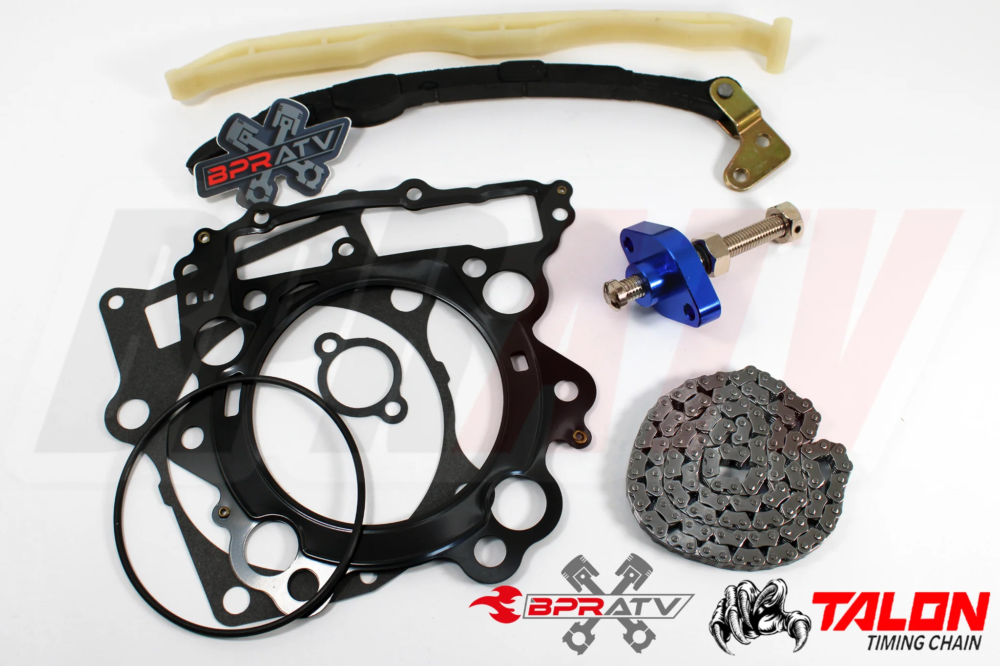 Yamaha Rhino 660 YXR660 Cam Timing Chain Guides BLUE Tensioner Kit & Top Gaskets - Image 3