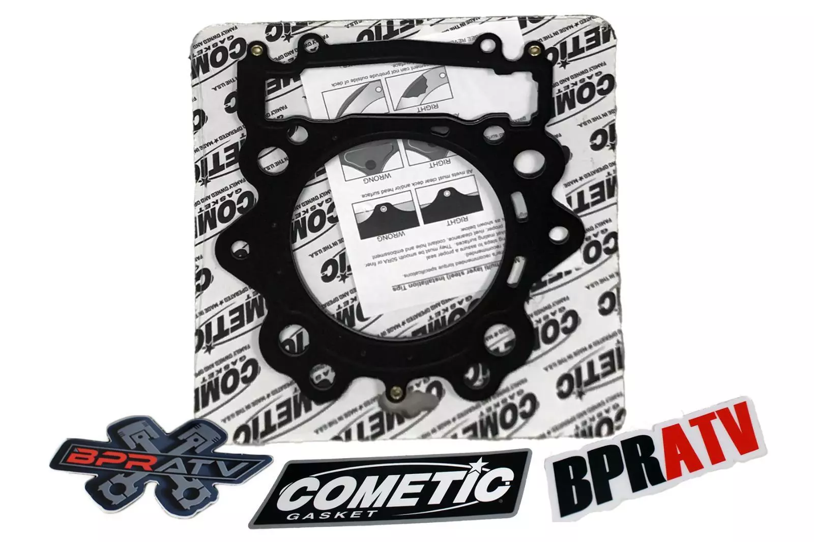 Yamaha Rhino Grizzly Viking 700 102 Stock Standard Bore Cometic Top HEAD GASKET - Image 3