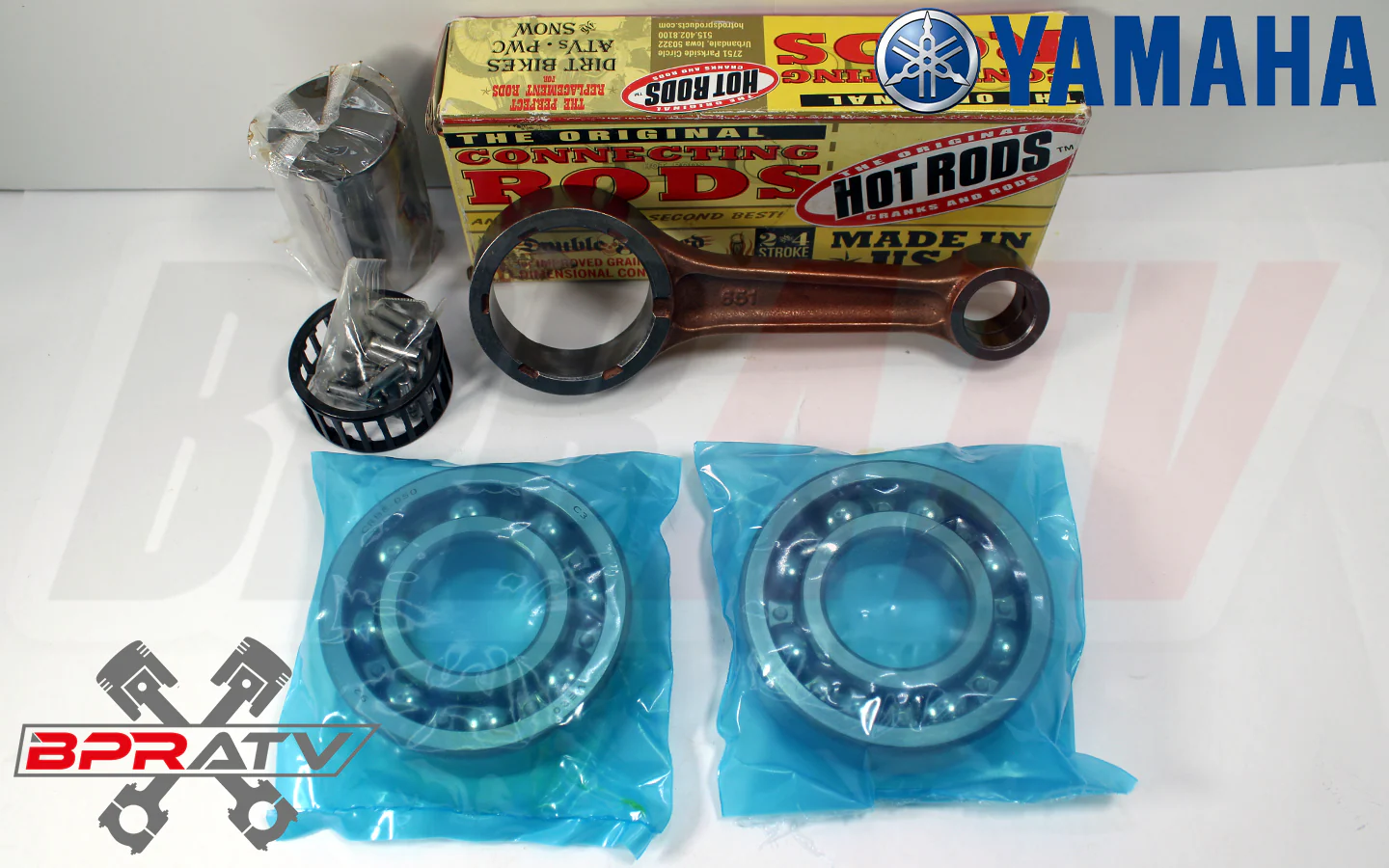 Yamaha Viking 700 Hot Rods Connecting Rod Kit Hotrods Bearings Crank Rebuild Kit - Image 3