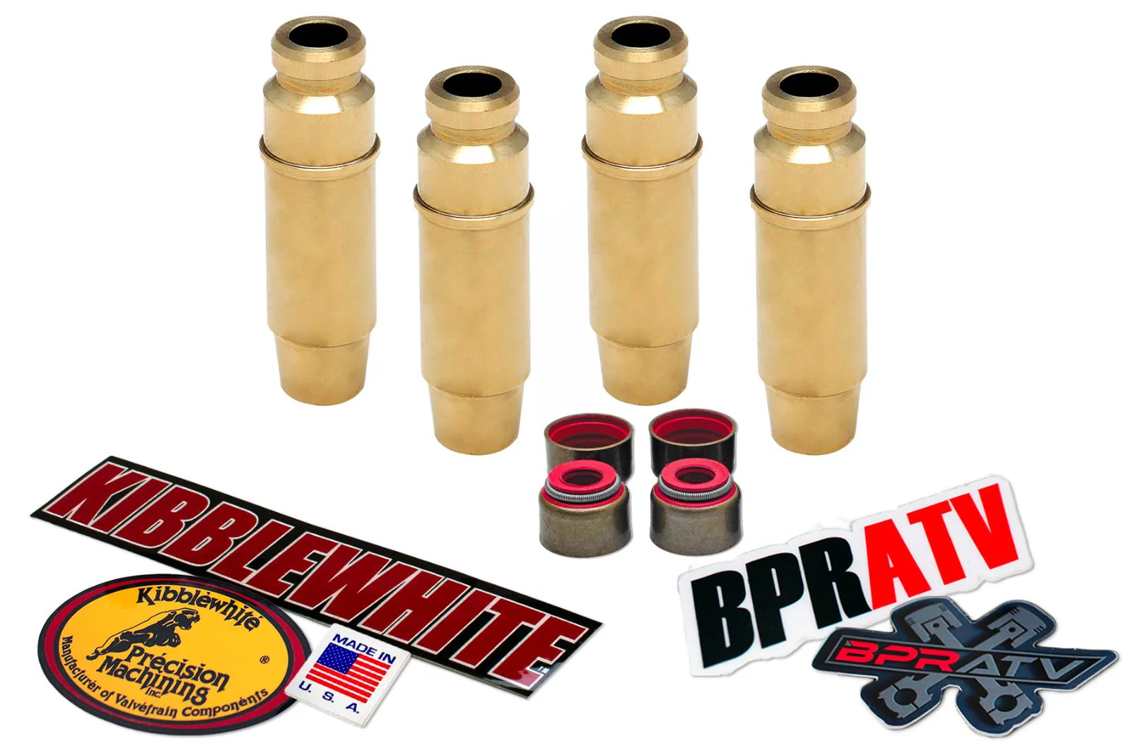 Yamaha Viking 700 Stock Kibblewhite Head Intake Exhaust Valve Guides & Seals Kit - Image 17
