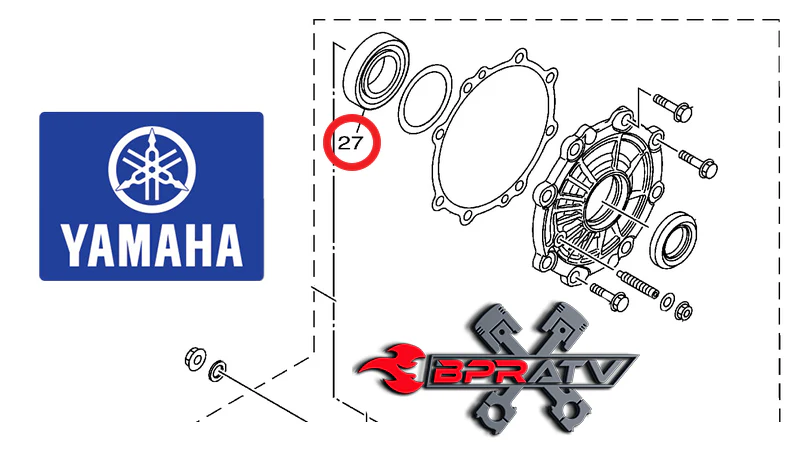 Yamaha Wolverine R-Spec YXE70 OE Upgrade 1XD-E1429-00-00 Drive Shaft Bearing SKF - Image 2