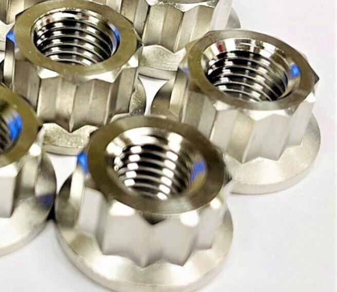Yamaha Wolverine X2 X4 Exhaust Studs TITANIUM Head Pipe Stud 12 Point Nut Kit - Image 2