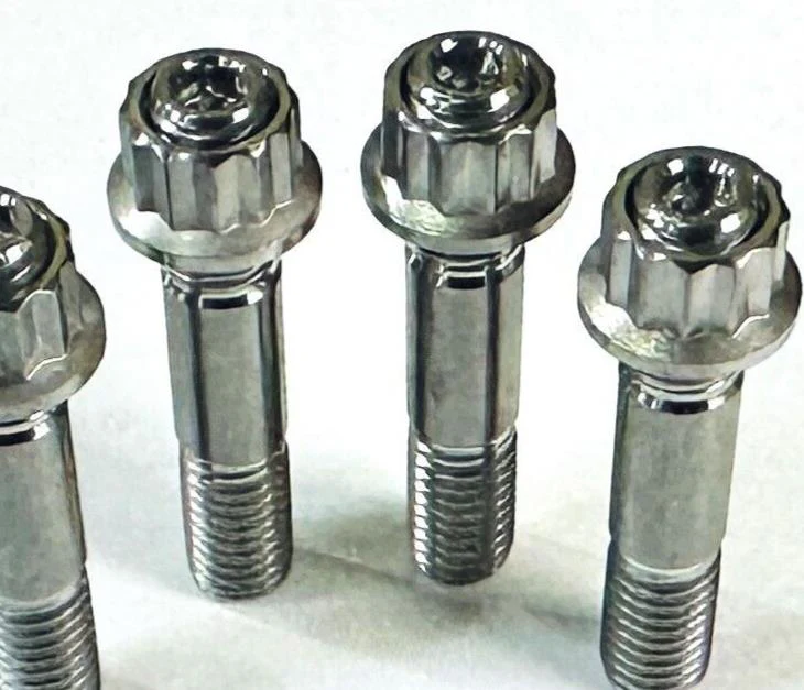 Yamaha Wolverine X2 X4 Exhaust Studs TITANIUM Head Pipe Stud 12 Point Nut Kit - Image 4