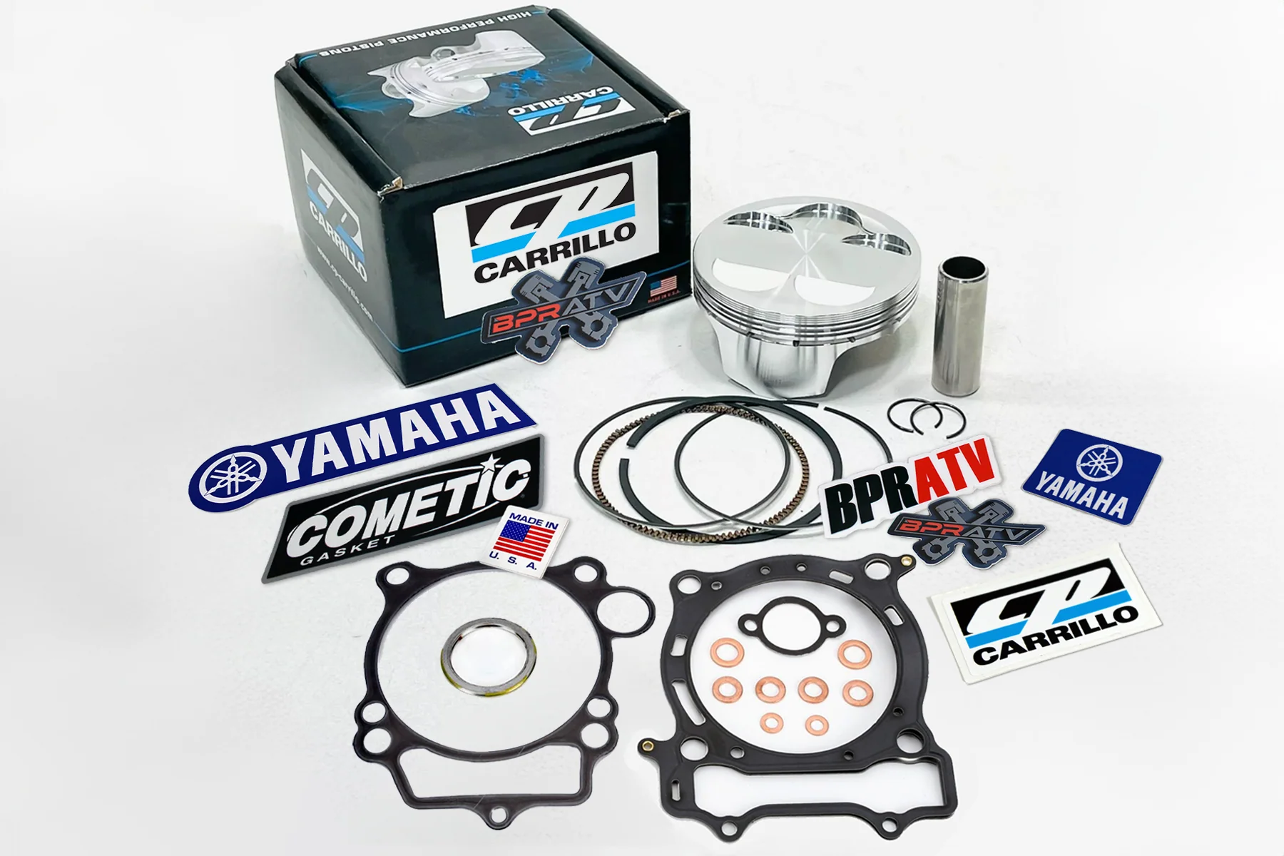 Yamaha YFZ450 95mm CP Carrillo 13.5:1 Piston Cometic Gaskets Top End Rebuild Kit