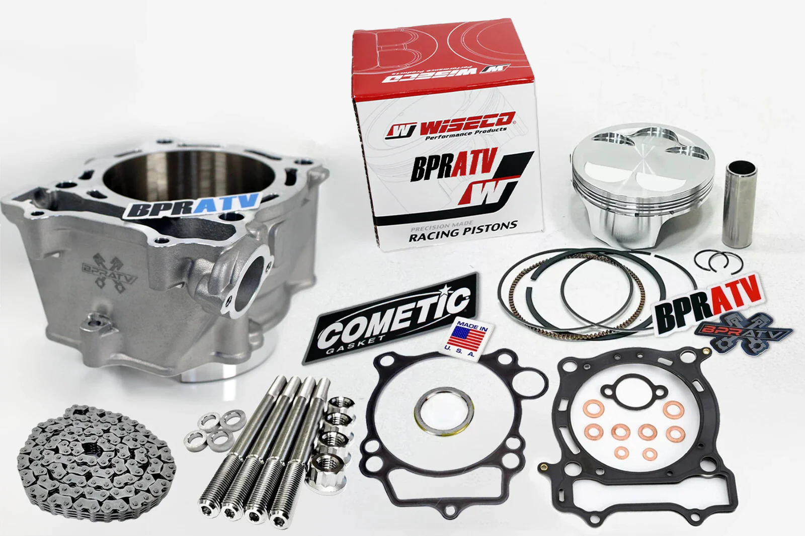 Yamaha YFZ450 98mm Big Bore Cylinder Stage 1 Cams Wiseco Piston Top Rebuild Kit - Image 10