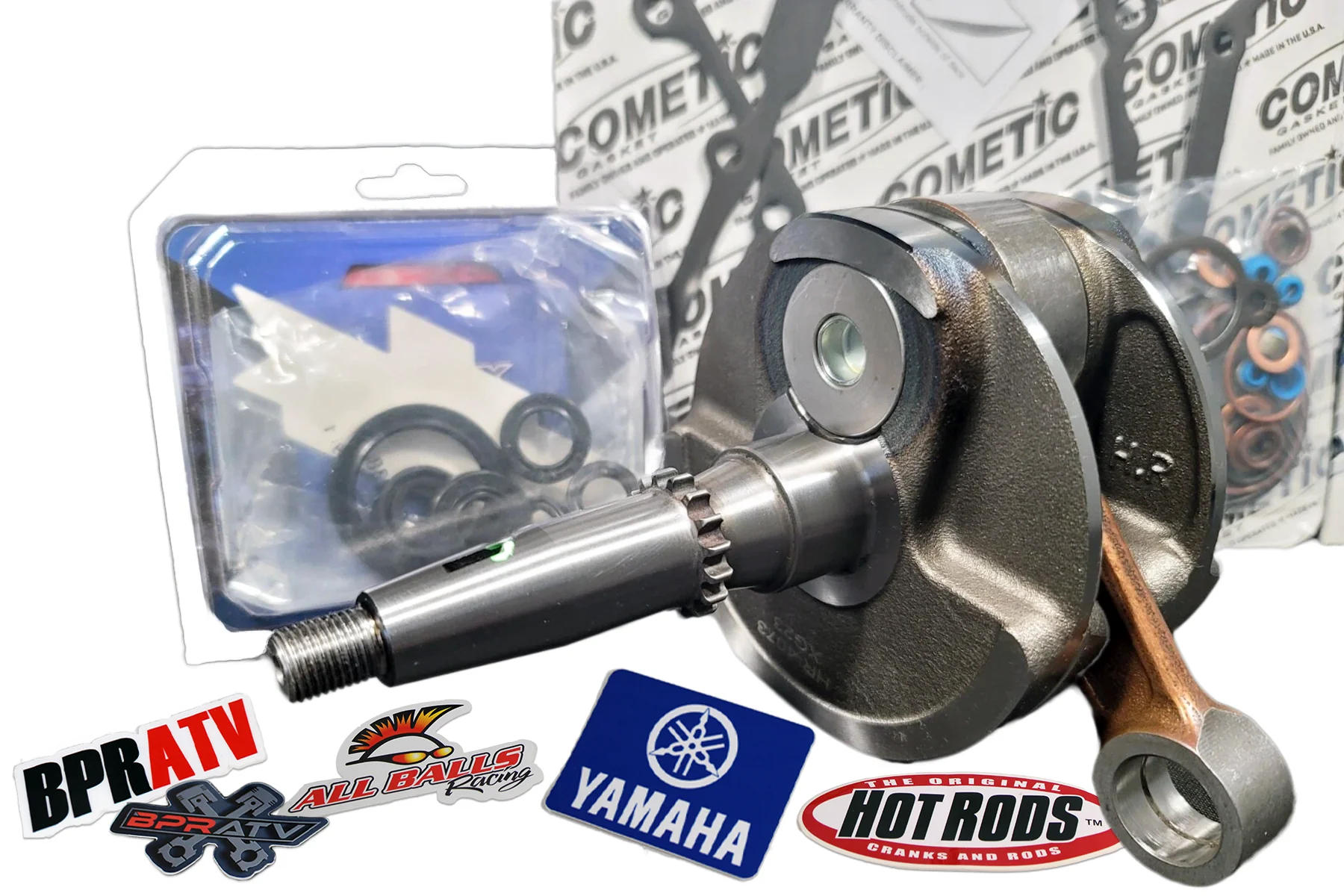 Yamaha YFZ450 Bottom End Engine Rebuild Kit Hot Rods Crank Bearings 98mm Gaskets - Image 3