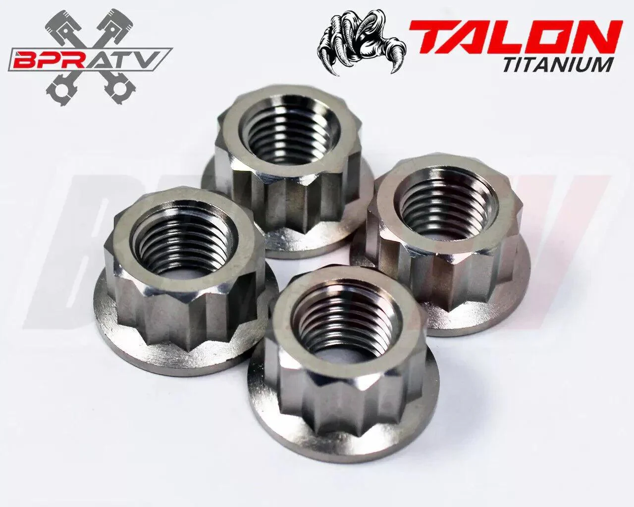 Yamaha YFZ450 Raptor Banshee 350 Titanium Lug Nuts 16pc Ultra-Light M10x1.25 ATV - Image 13