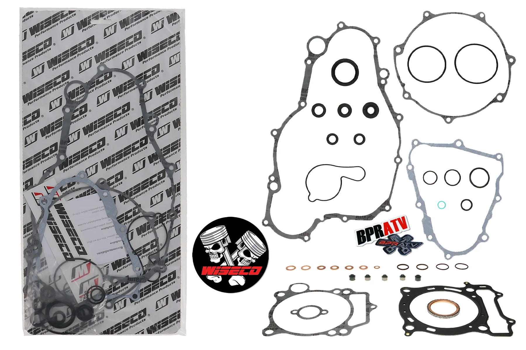 YFZ 450 Engine Rebuild Kit Wiseco Crank Piston Cylinder Gaskets Cam Chain '04-13 - Image 16