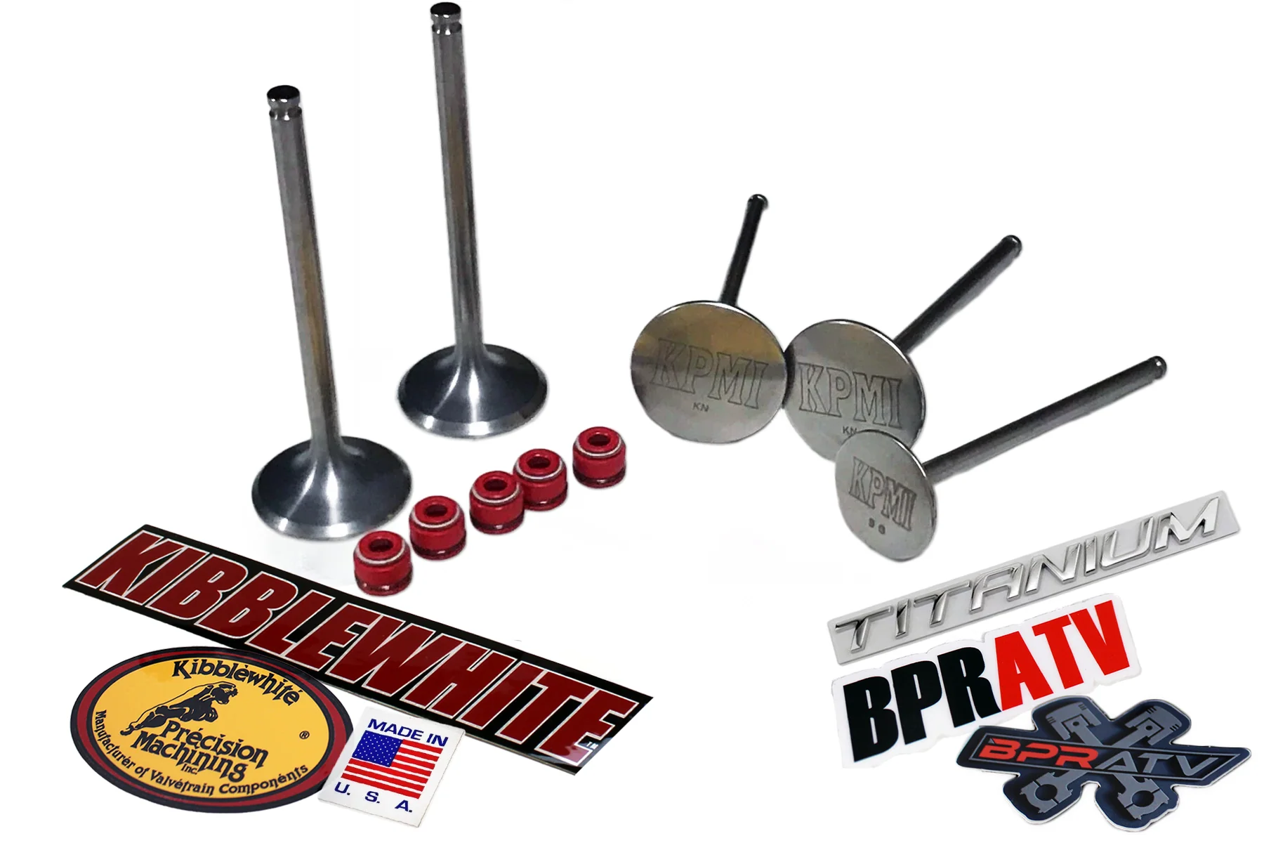 Yamaha YFZ450 YFZ 450 450R 450X TITANIUM Kibblewhite Intake Exhaust Valves Seals - Image 14