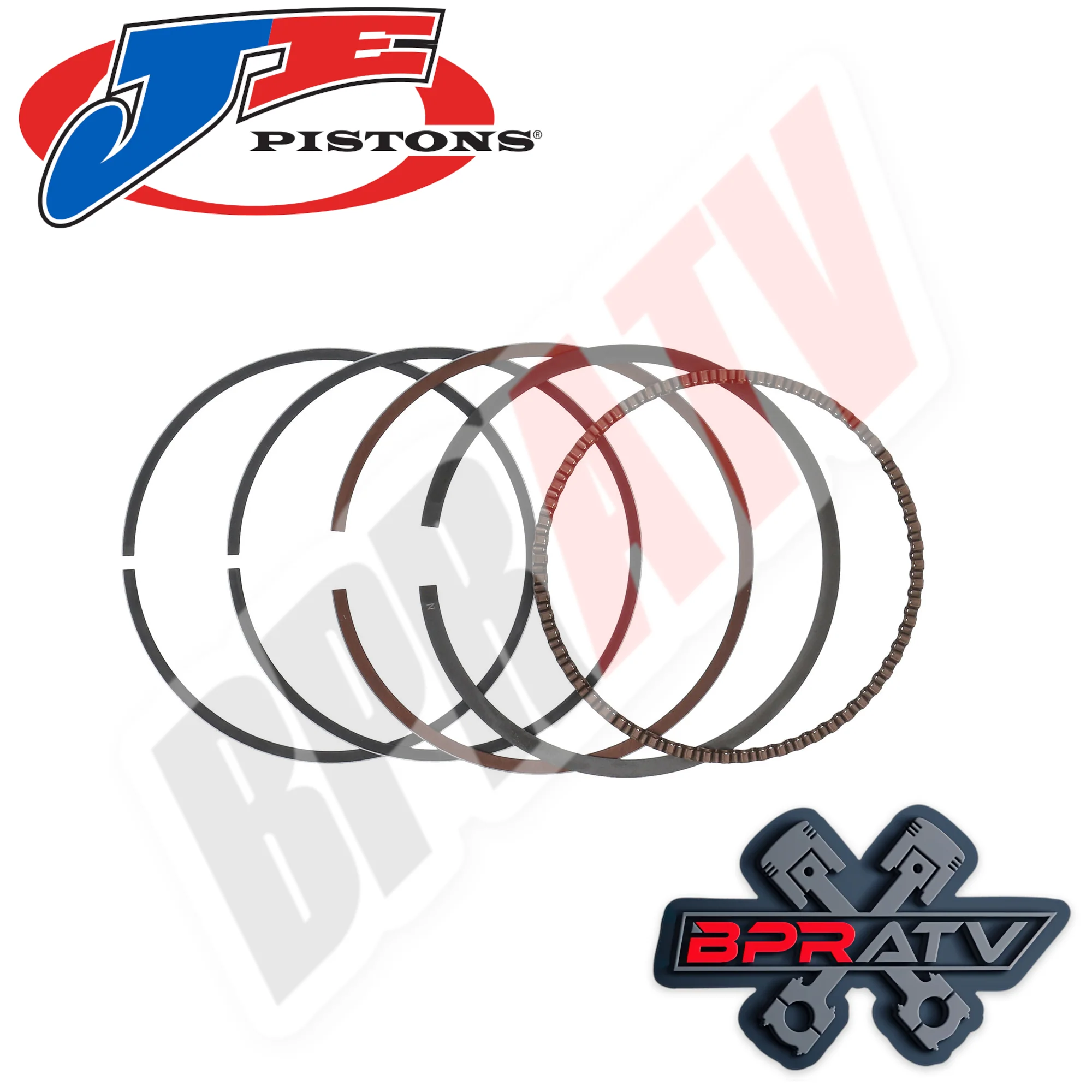 Yamaha YFZ450 YFZ 450 Big Bore 98mm JE Piston Rings Ring Set Cometic Gasket Kit - Image 2
