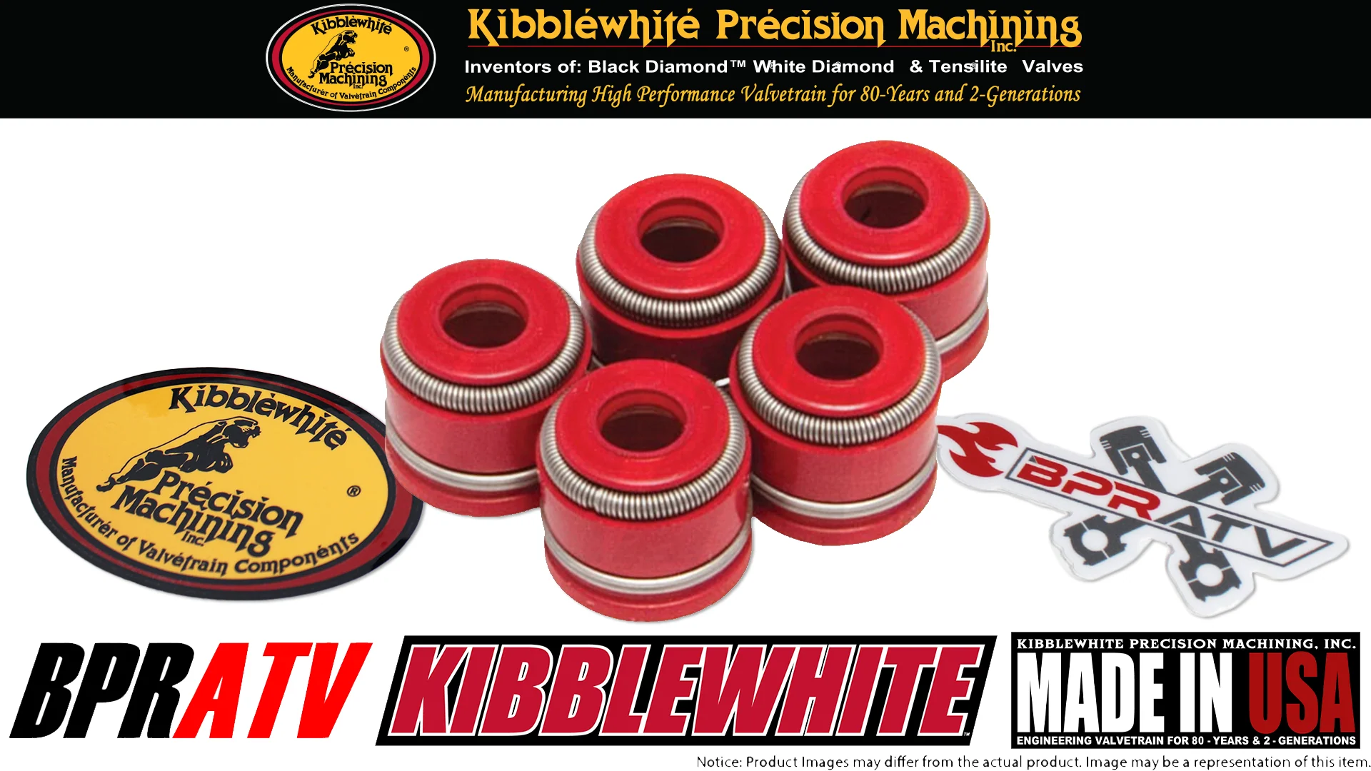 Yamaha YFZ450 YFZ 450 Kibblewhite Viton Valve Stem Seals Seal Set of 5 Five KPMI - Image 8