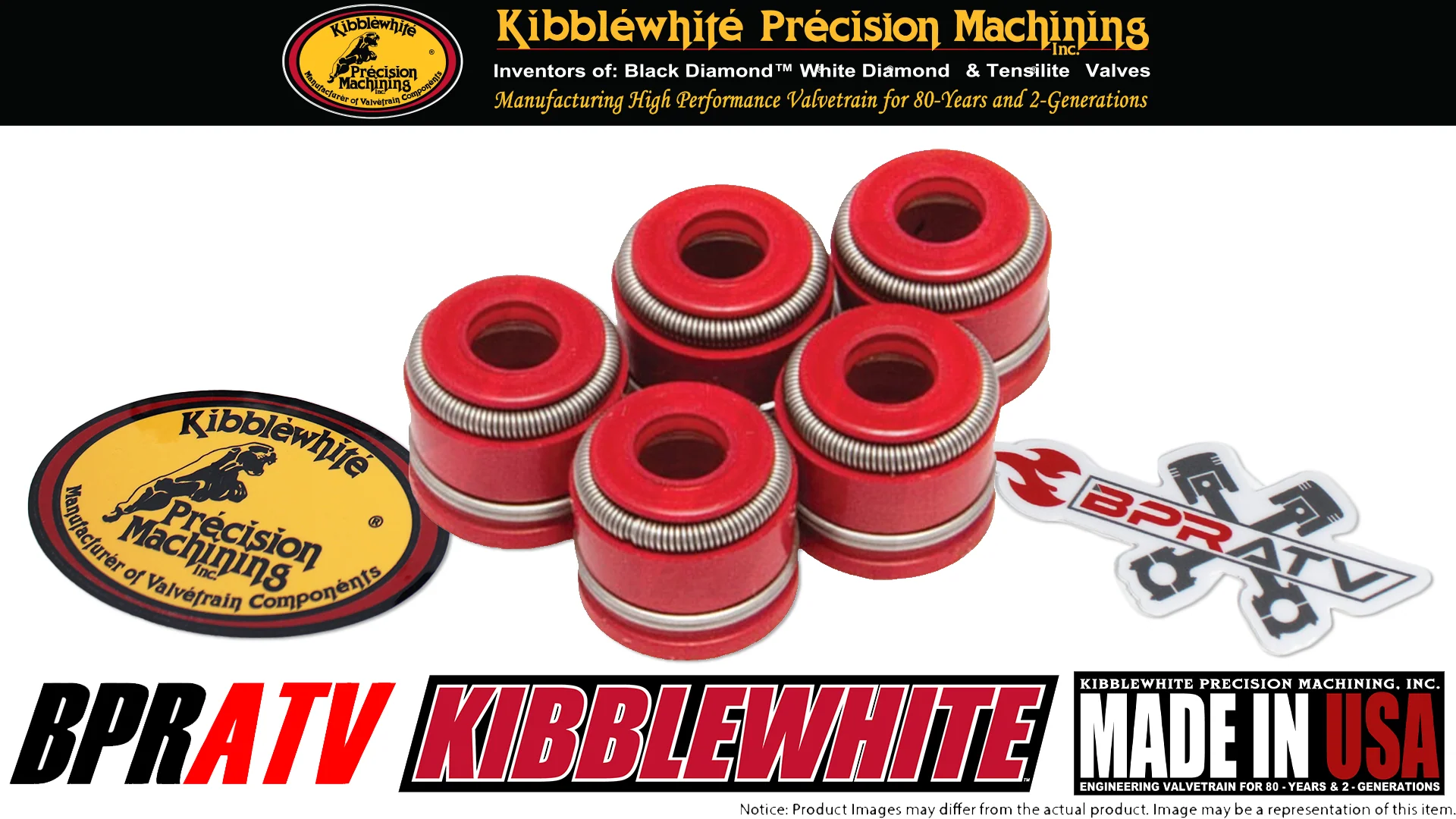 Yamaha YFZ450 YFZ 450 Stock Replacement Kibblewhite Intake Exhaust Valves Seals - Image 18